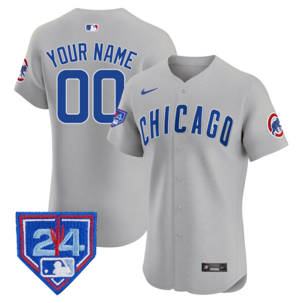 Chicago Cubs 2024 Spring Training Patch Vapor Premier Elite Custom Jersey V2 - All Stitched - Image 5