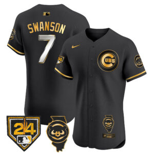 Men's Chicago Cubs Spring Training & Illinois Patch Vapor Premier Elite Jersey - All Stitched