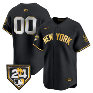 New York Yankees 2024 Spring Training Patch Vapor Premier Limited Custom Jersey V5 - All Stitched