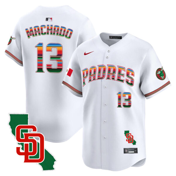 Men's Padres Mexico California Patch Vapor Premier Limited Jersey – All Stitched - Image 2