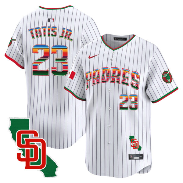 Men's Padres Mexico California Patch Vapor Premier Limited Jersey – All Stitched - Image 25