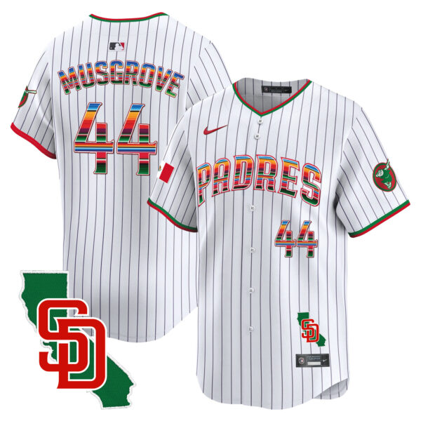 Men's Padres Mexico California Patch Vapor Premier Limited Jersey – All Stitched - Image 30