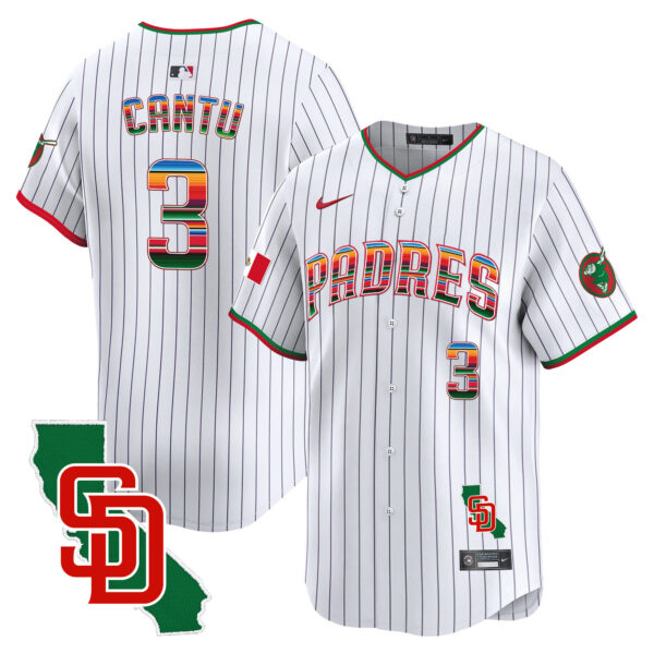 Men's Padres Mexico California Patch Vapor Premier Limited Jersey – All Stitched - Image 31