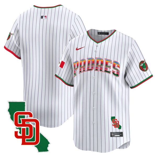 Men's Padres Mexico California Patch Vapor Premier Limited Jersey – All Stitched - Image 32
