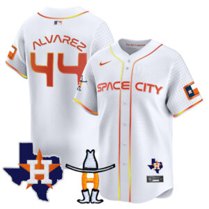 Men's Astros Space City Texas Patch Vapor Premier Limited Jersey - All Stitched