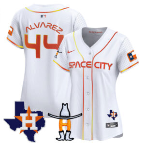 Women's Astros Space City Texas Patch Vapor Premier Limited Jersey - All Stitched