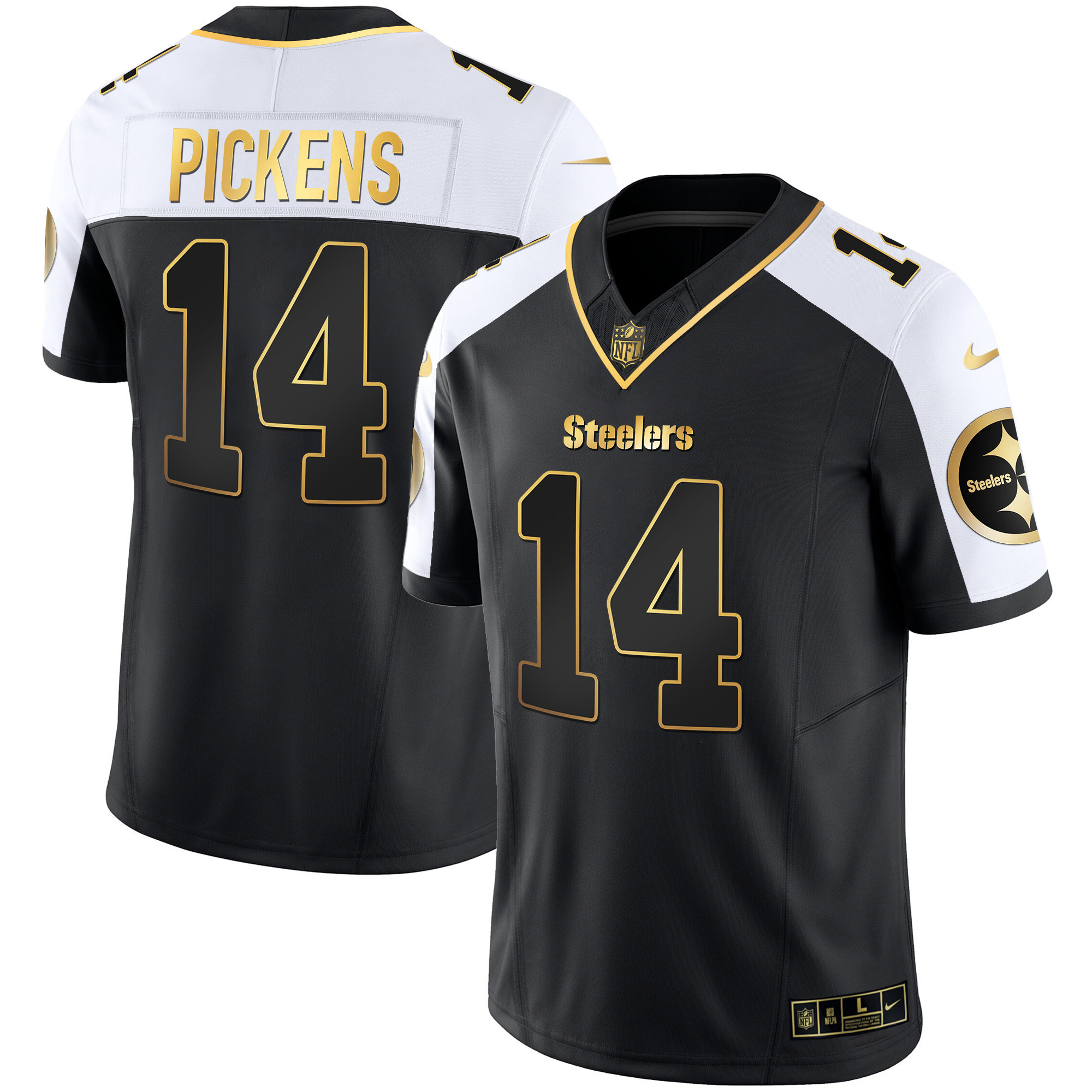 Men's Steelers Gold Vapor Jersey V2 - All Stitched - Image 4