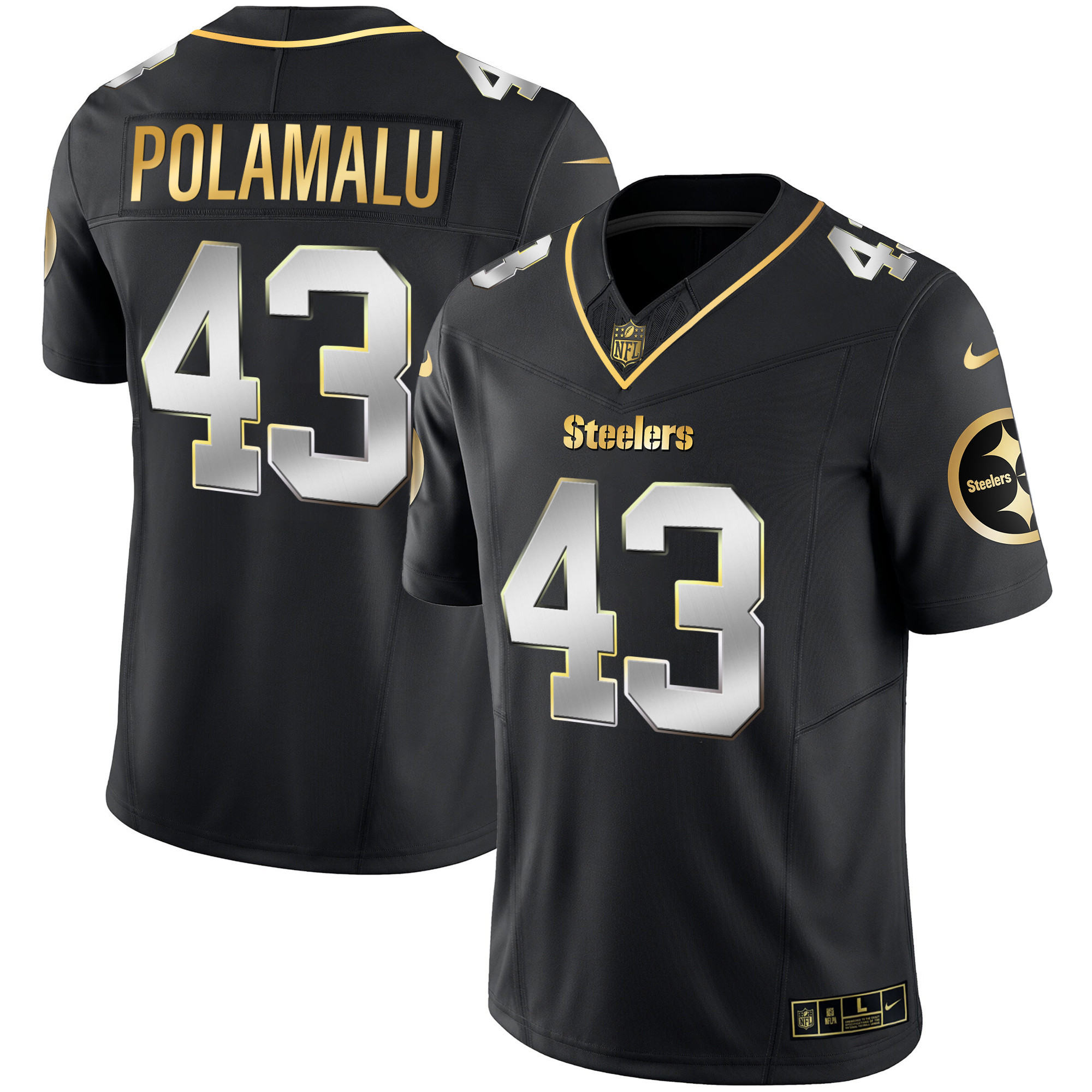 Men's Steelers Gold Vapor Jersey V2 - All Stitched - Image 13