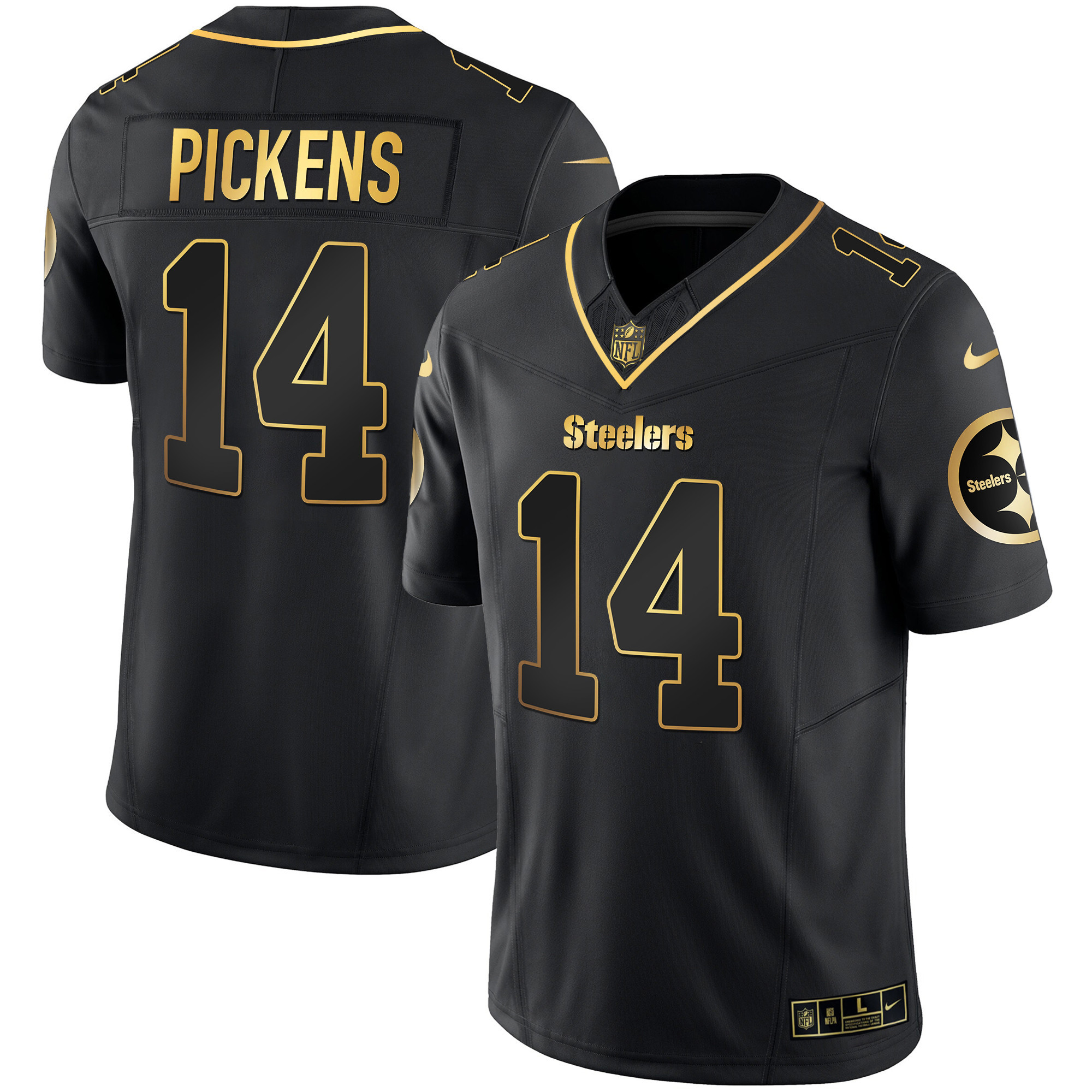 Men's Steelers Gold Vapor Jersey V2 - All Stitched - Image 18