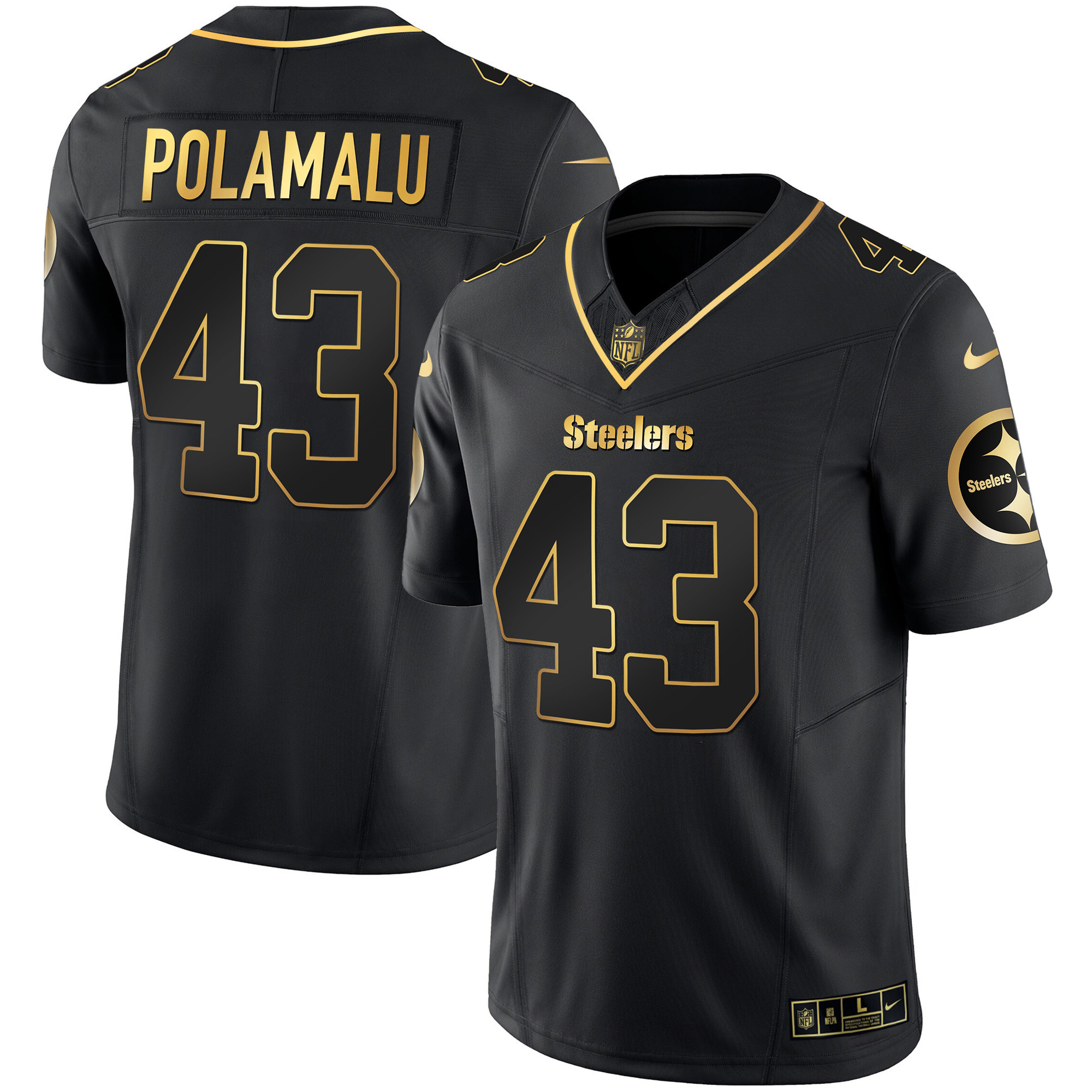 Men's Steelers Gold Vapor Jersey V2 - All Stitched - Image 20