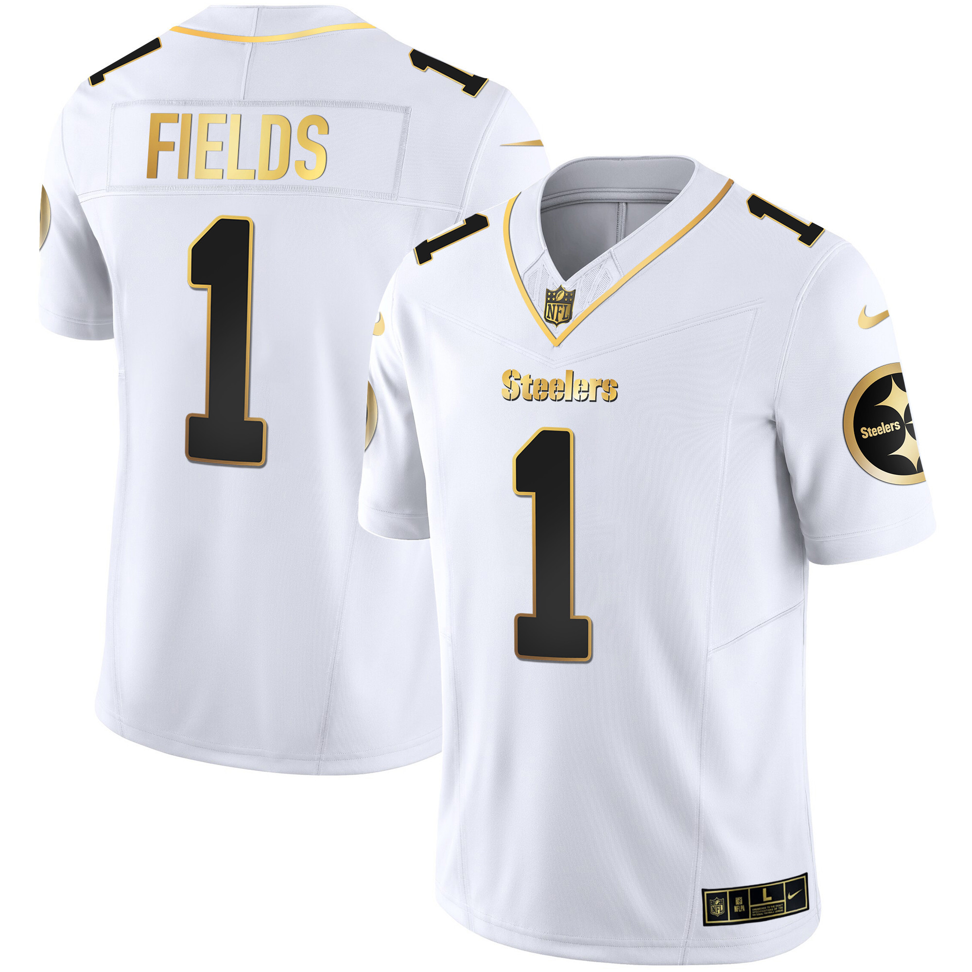 Men's Steelers Gold Vapor Jersey V2 - All Stitched - Image 23