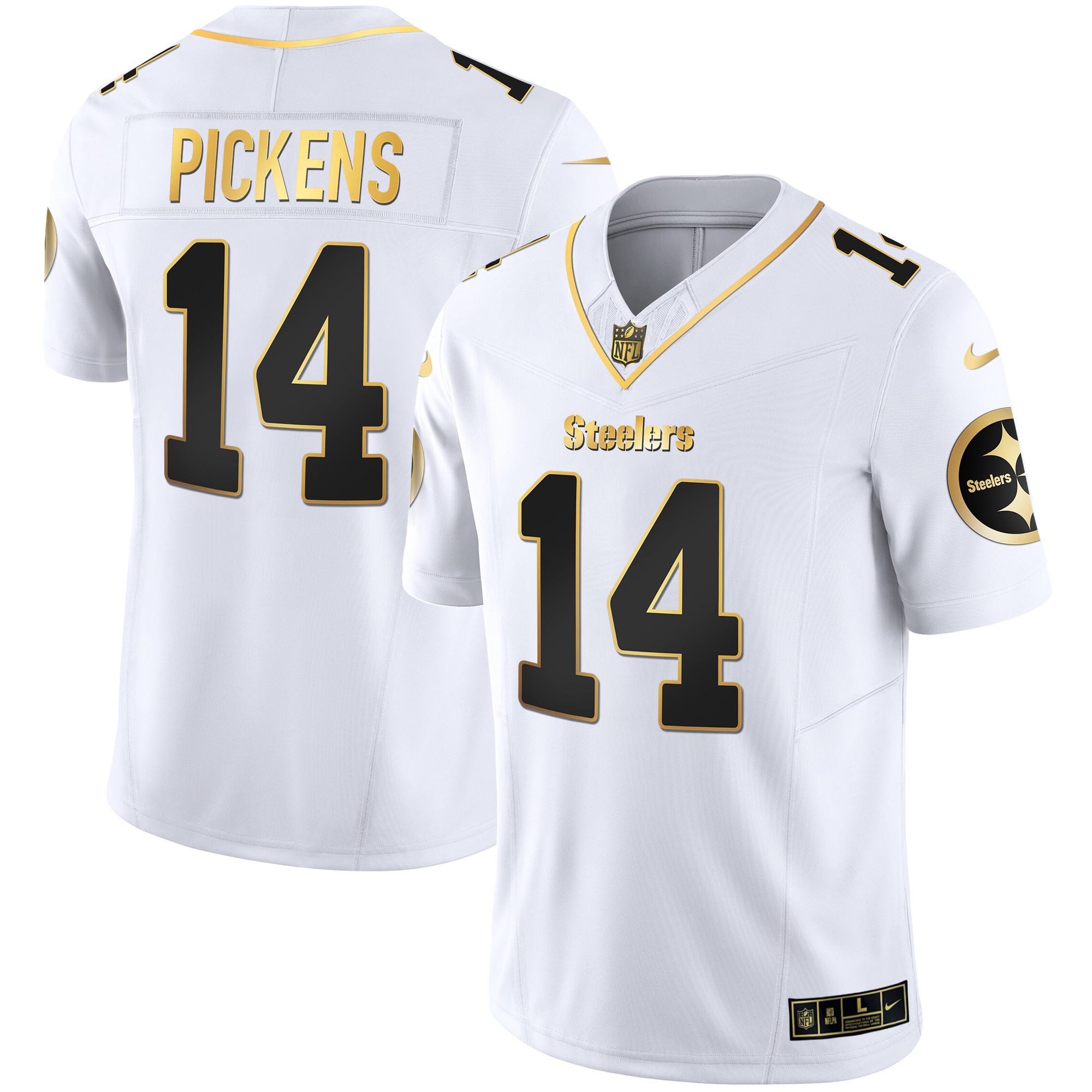 Men's Steelers Gold Vapor Jersey V2 - All Stitched - Image 25