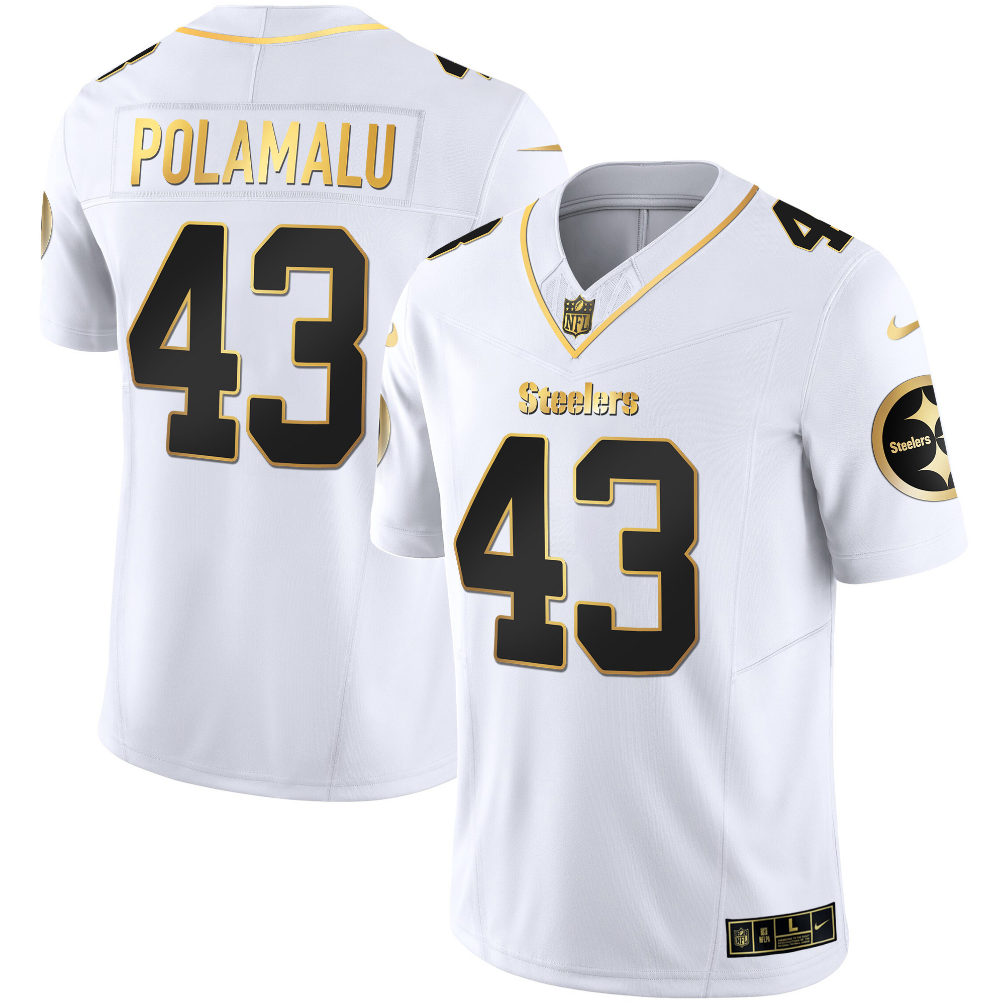 Men's Steelers Gold Vapor Jersey V2 - All Stitched - Image 27