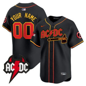 Atlanta Braves AC/DC Vapor Premier Limited Custom Jersey - All Stitched