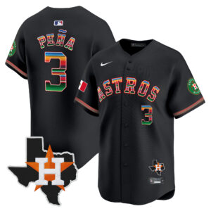 Youth's Astros Mexico Texas Patch Vapor Premier Limited Jersey - All Stitched
