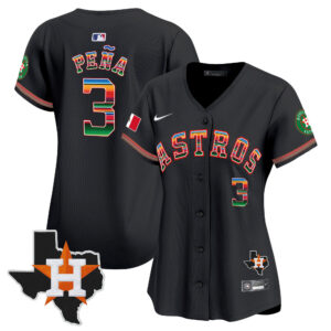 Women's Astros Mexico Texas Patch Vapor Premier Limited Jersey - All Stitched