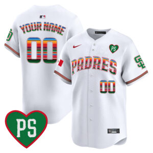Padres Mexico “For Peter” Patch Vapor Premier Limited Custom Jersey – All Stitched