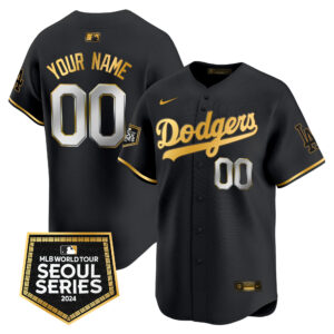Dodgers 2024 World Tour Seoul Series Patch Vapor Premier Limited Custom Jersey - All Stitched