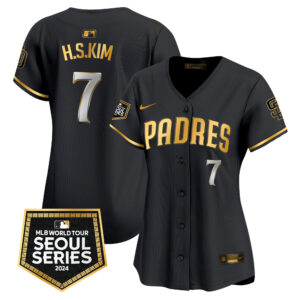 Women's Padres 2024 World Tour Seoul Series Patch Vapor Premier Limited Jersey – All Stitched