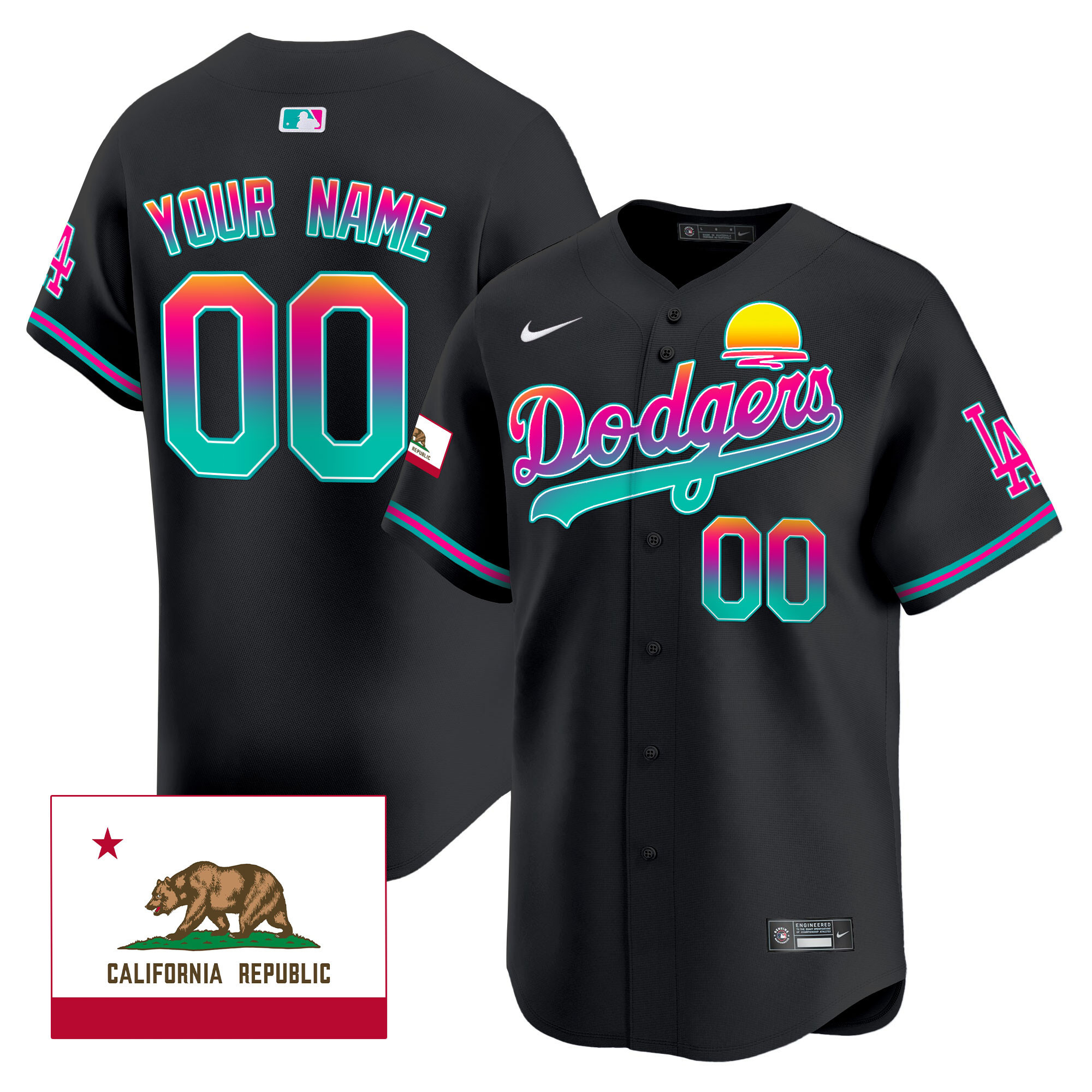 Dodgers 2024 Los Angeles City Style Vapor Premier Limited Custom Jersey - All Stitched - Image 2