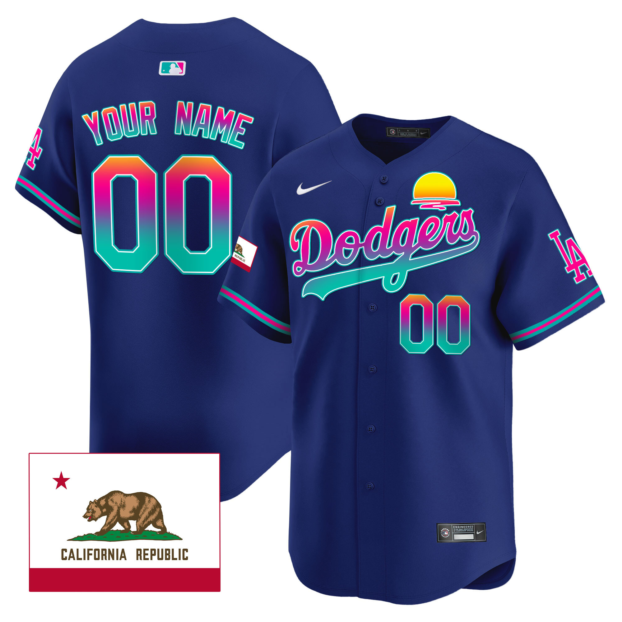 Dodgers 2024 Los Angeles City Style Vapor Premier Limited Custom Jersey - All Stitched - Image 3