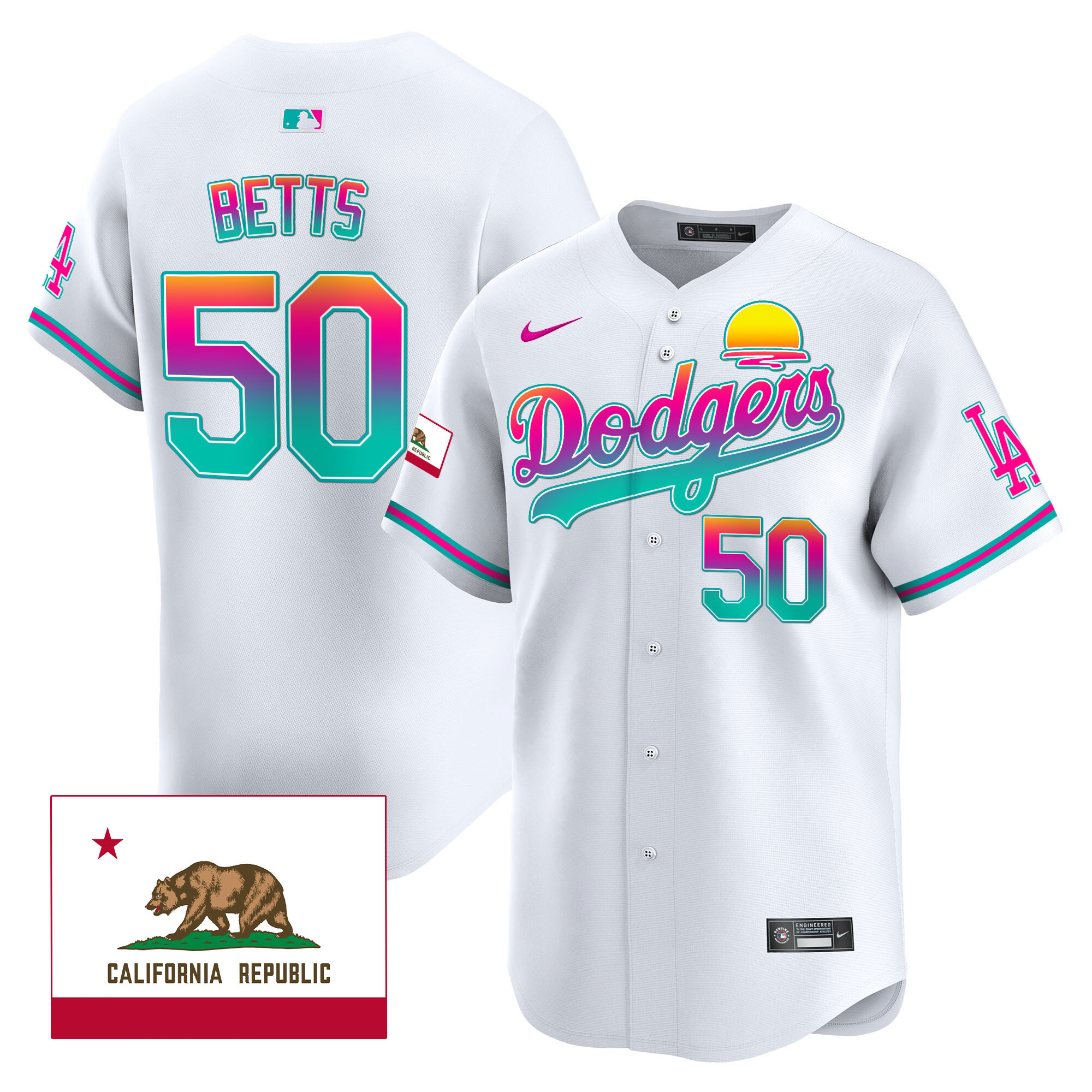 Men's Dodgers 2024 Los Angeles City Style Vapor Premier Limited Jersey - All Stitched - Image 3
