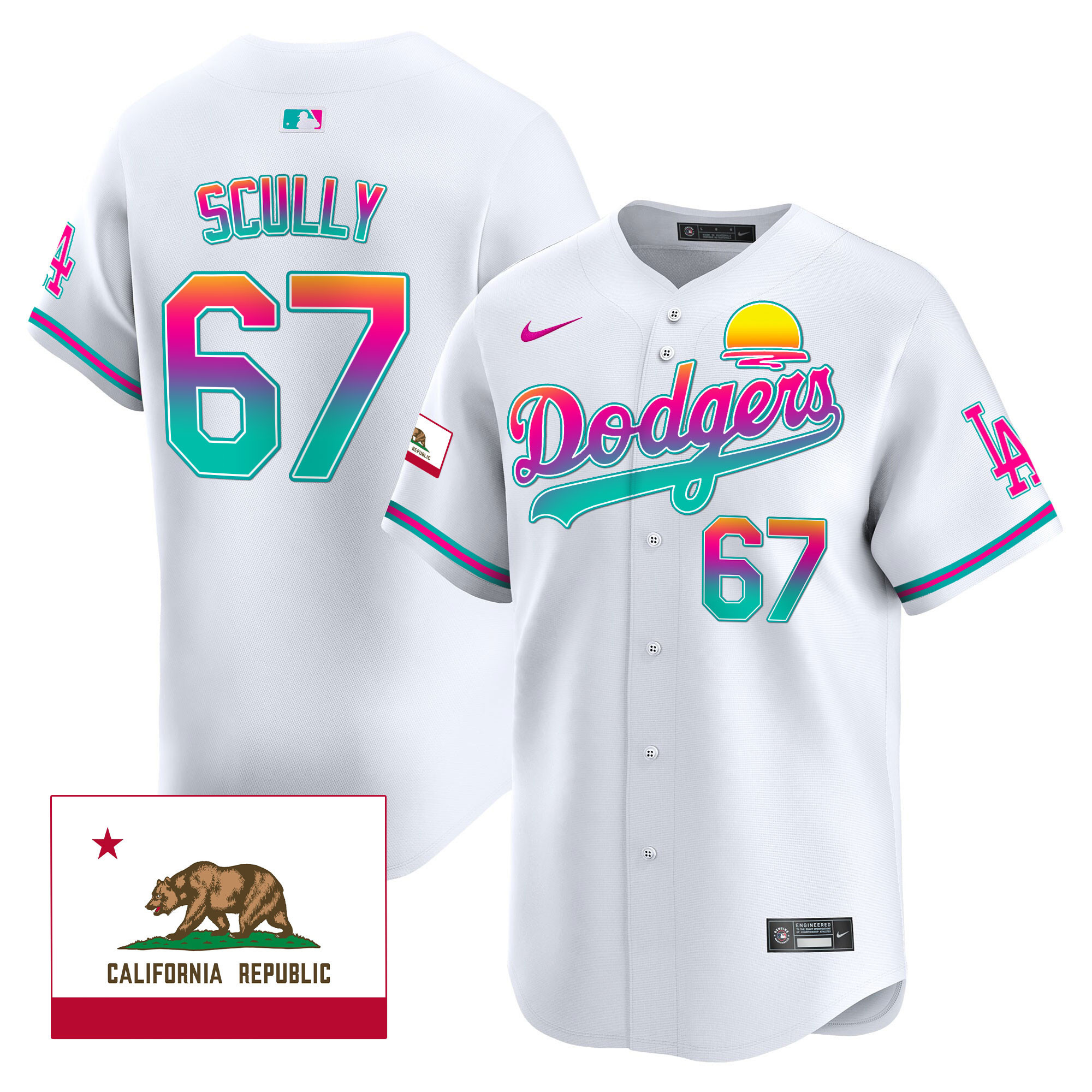Men's Dodgers 2024 Los Angeles City Style Vapor Premier Limited Jersey - All Stitched - Image 5