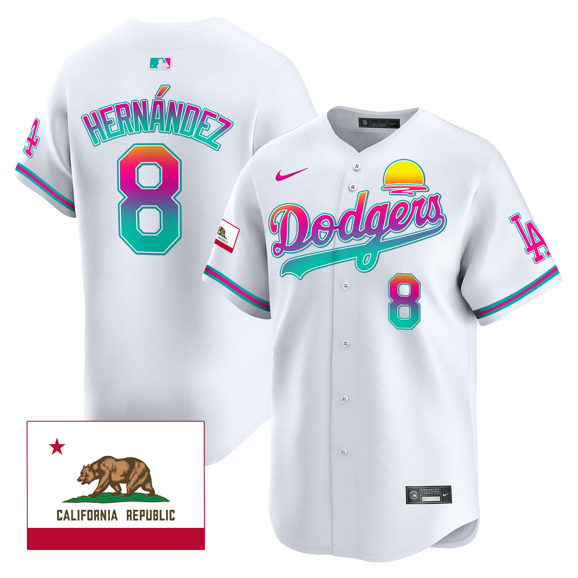 Men's Dodgers 2024 Los Angeles City Style Vapor Premier Limited Jersey - All Stitched - Image 6