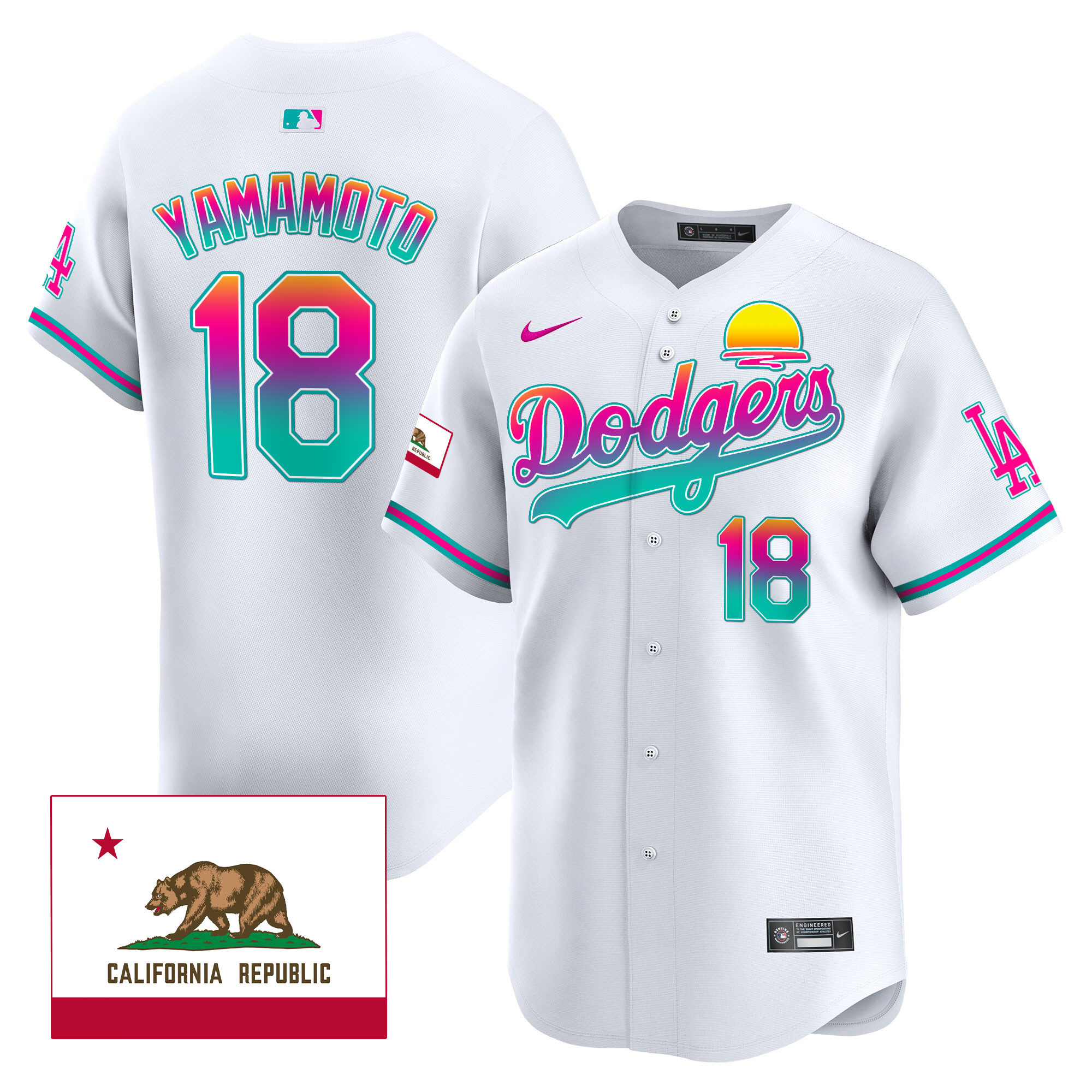 Men's Dodgers 2024 Los Angeles City Style Vapor Premier Limited Jersey - All Stitched - Image 7