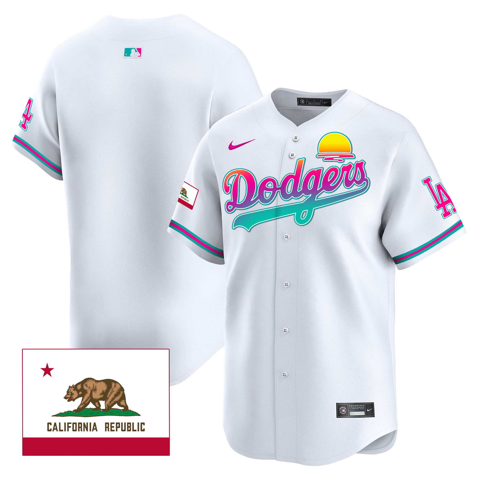 Men's Dodgers 2024 Los Angeles City Style Vapor Premier Limited Jersey - All Stitched - Image 8