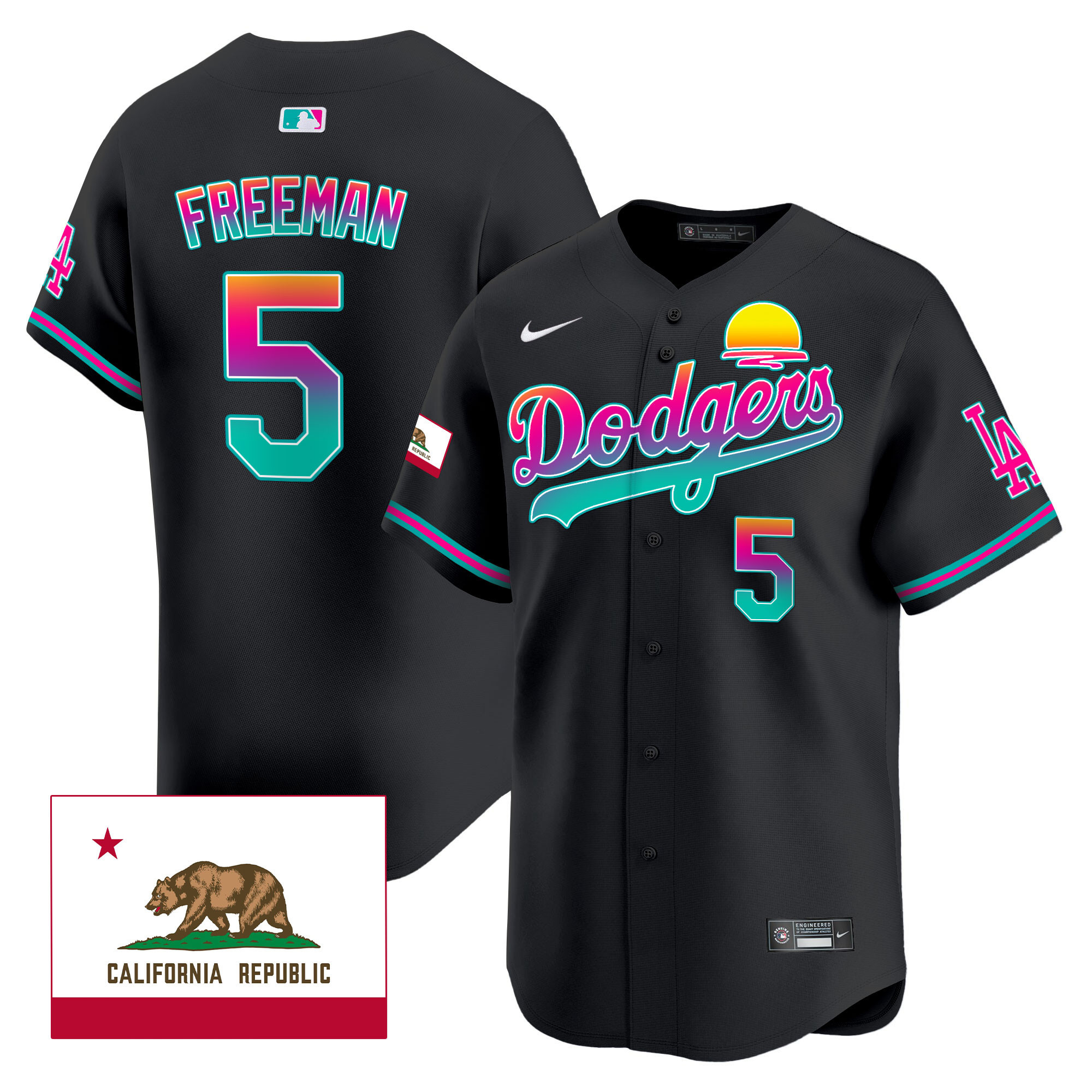 Men's Dodgers 2024 Los Angeles City Style Vapor Premier Limited Jersey - All Stitched - Image 10