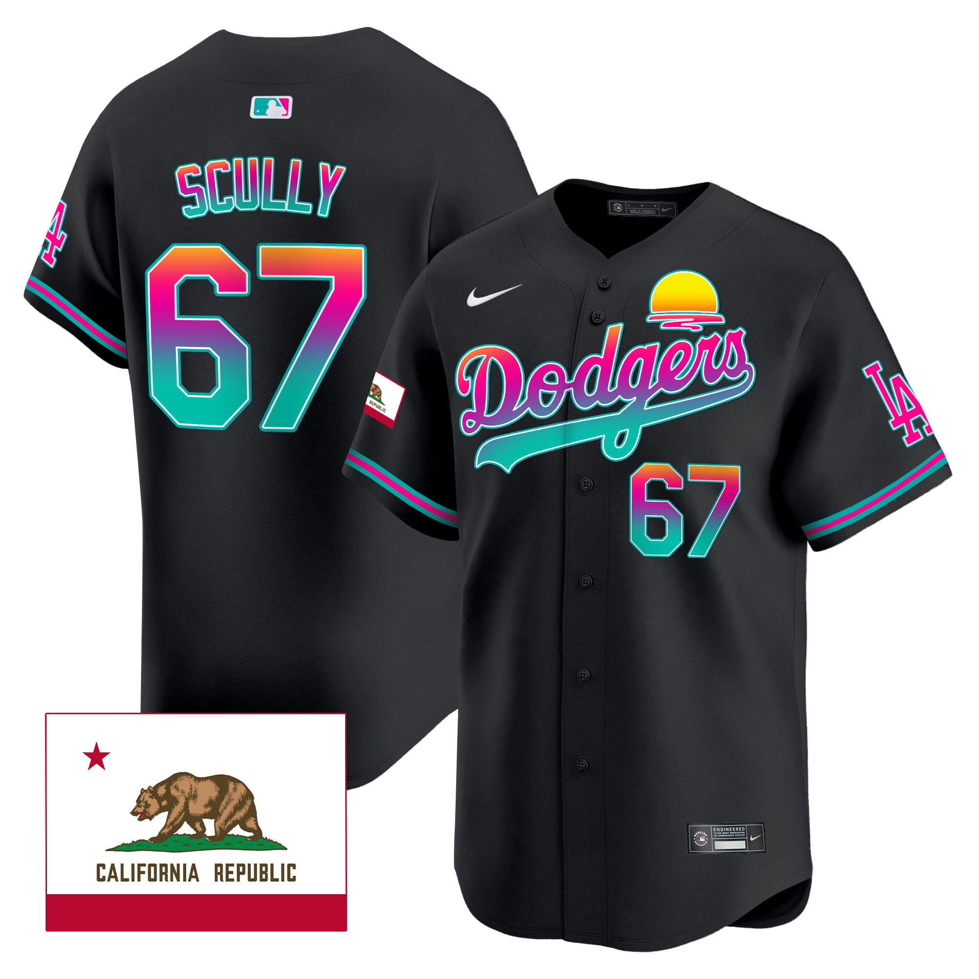 Men's Dodgers 2024 Los Angeles City Style Vapor Premier Limited Jersey - All Stitched - Image 13