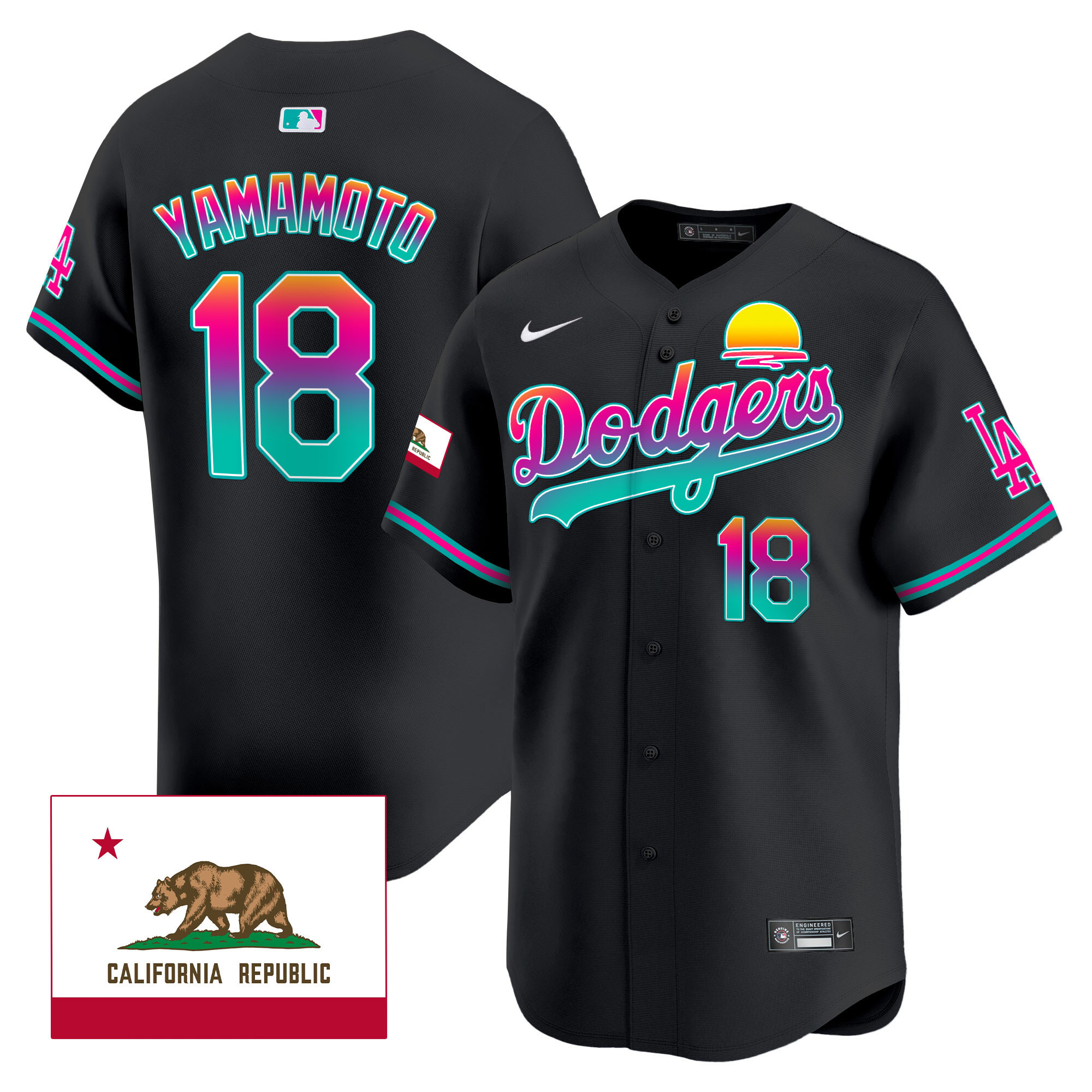 Men's Dodgers 2024 Los Angeles City Style Vapor Premier Limited Jersey - All Stitched - Image 15