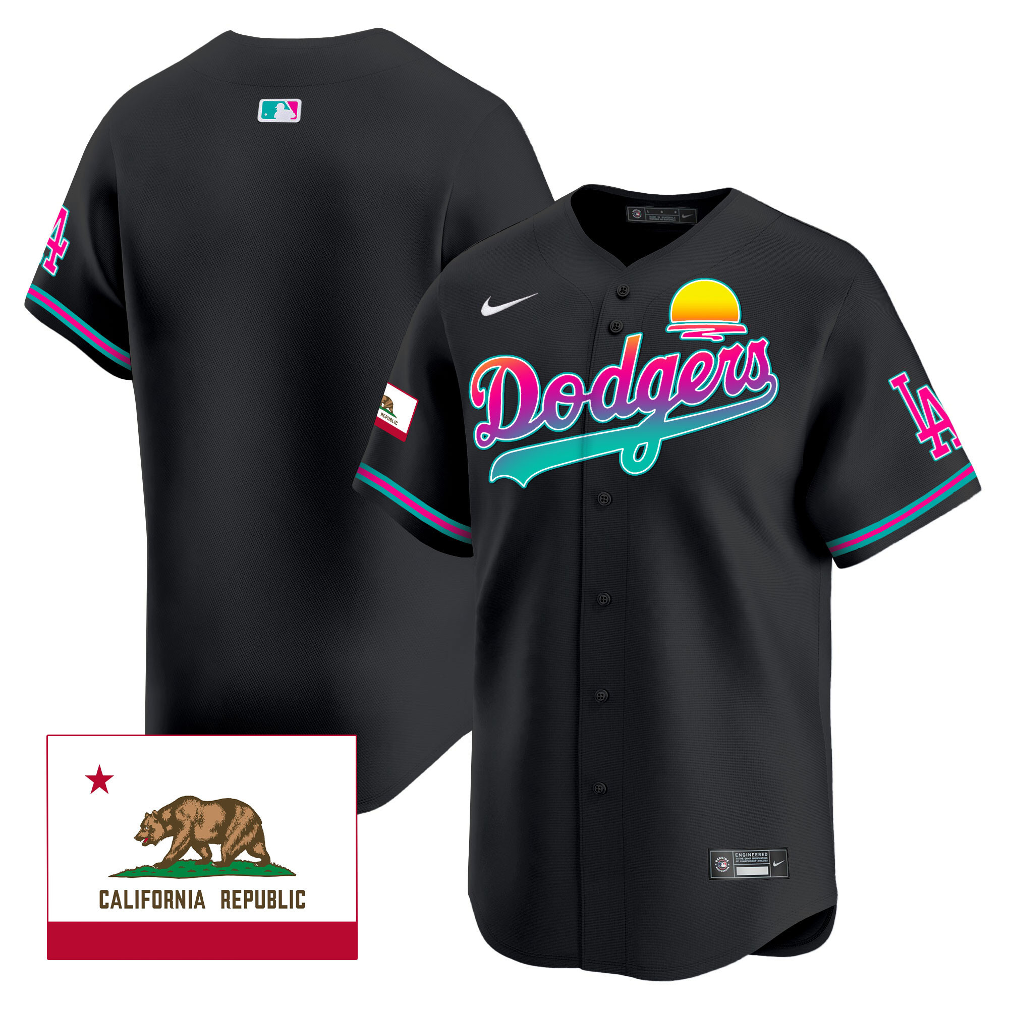 Men's Dodgers 2024 Los Angeles City Style Vapor Premier Limited Jersey - All Stitched - Image 16