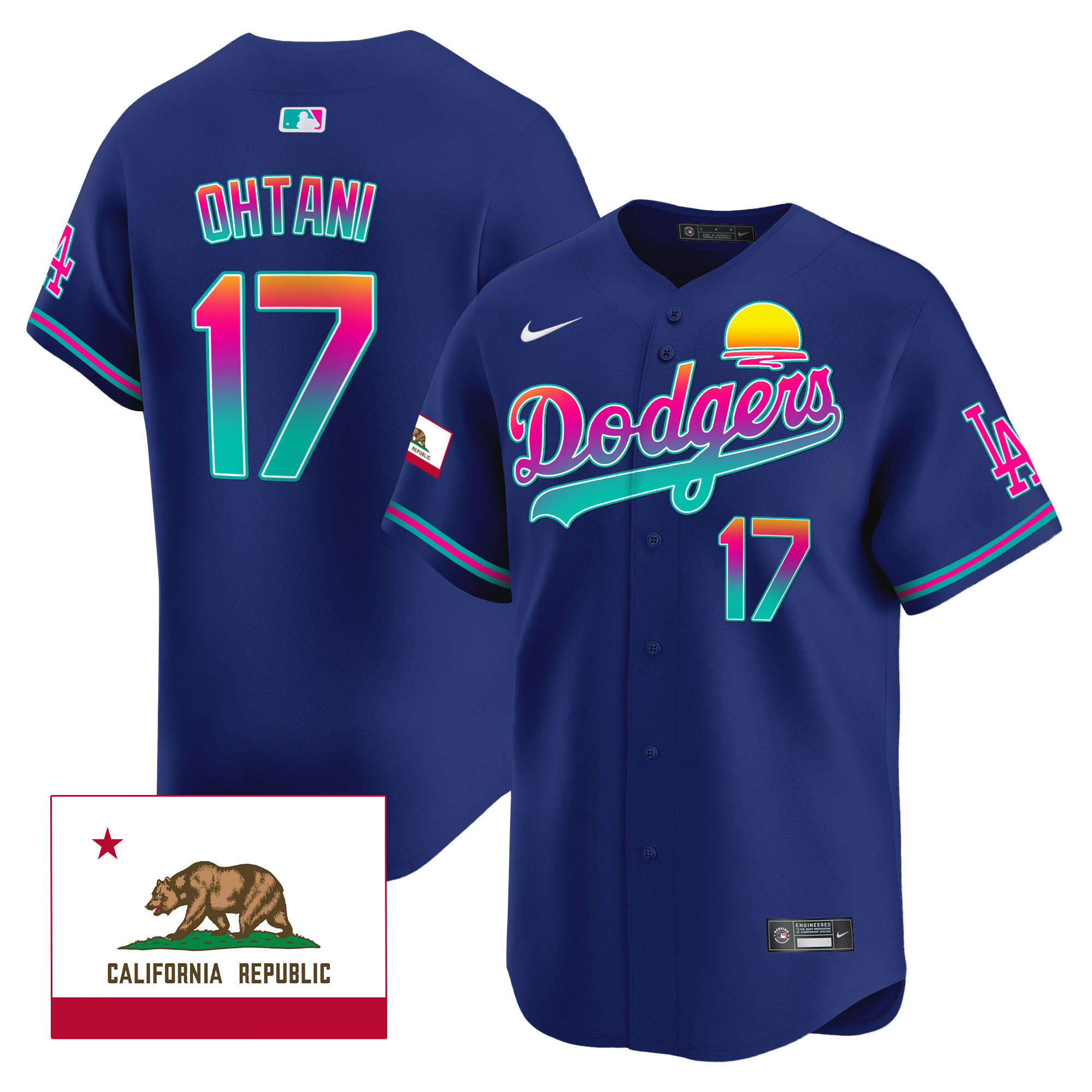 Men's Dodgers 2024 Los Angeles City Style Vapor Premier Limited Jersey - All Stitched - Image 17