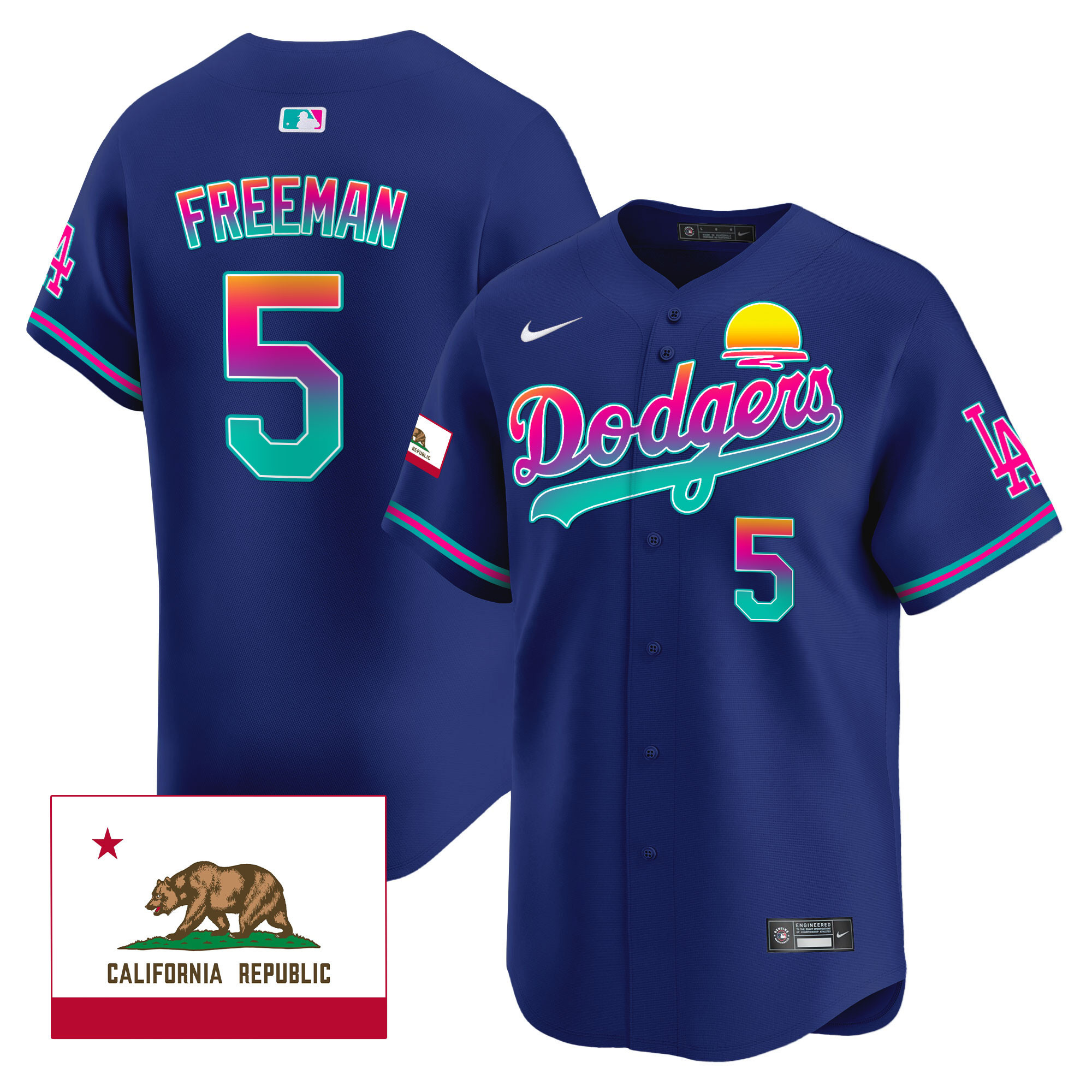 Men's Dodgers 2024 Los Angeles City Style Vapor Premier Limited Jersey - All Stitched - Image 18