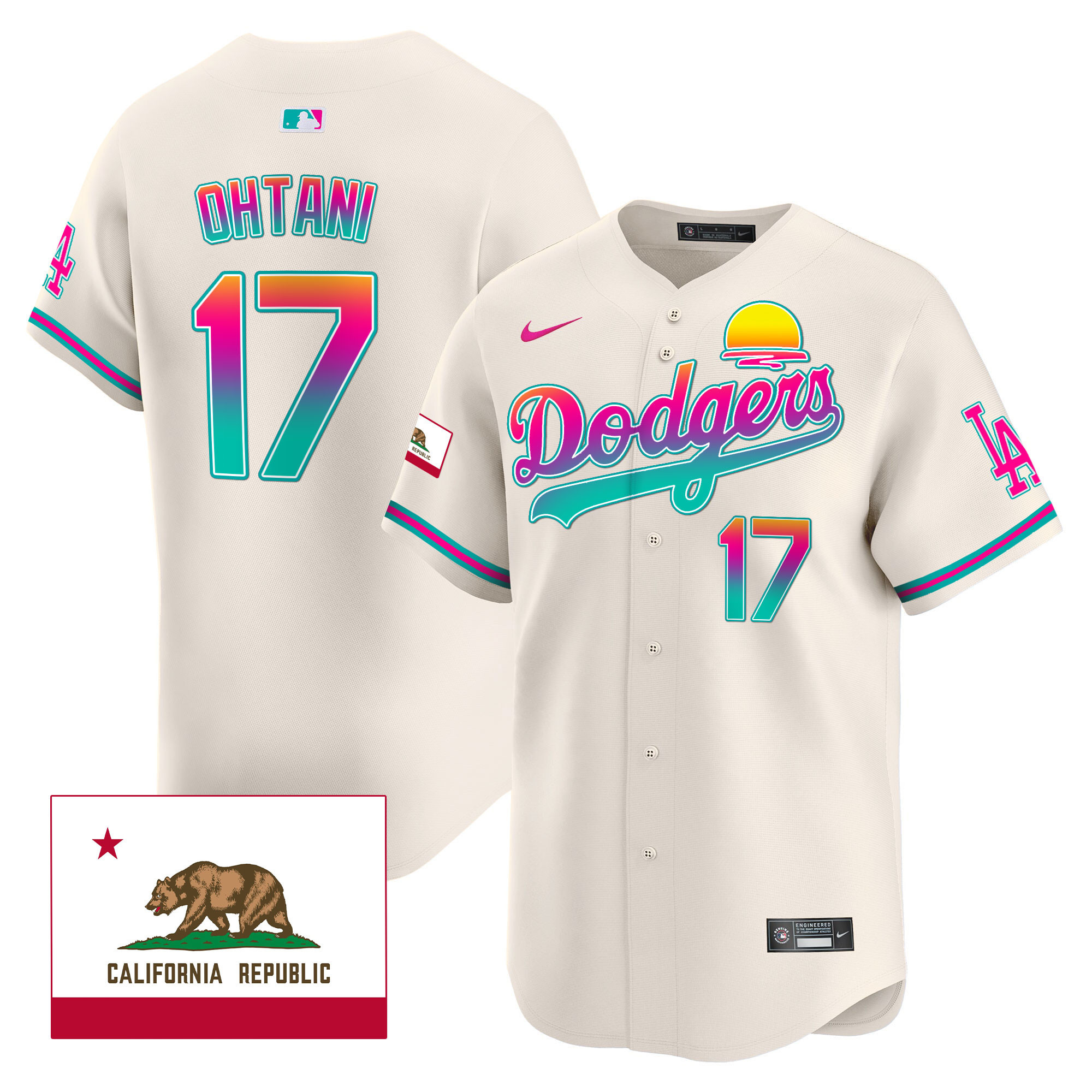 Men's Dodgers 2024 Los Angeles City Style Vapor Premier Limited Jersey - All Stitched - Image 25
