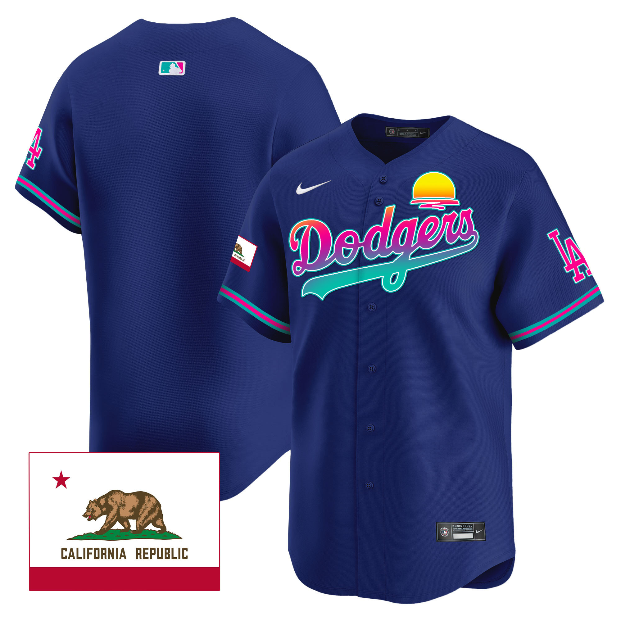 Men's Dodgers 2024 Los Angeles City Style Vapor Premier Limited Jersey - All Stitched - Image 24