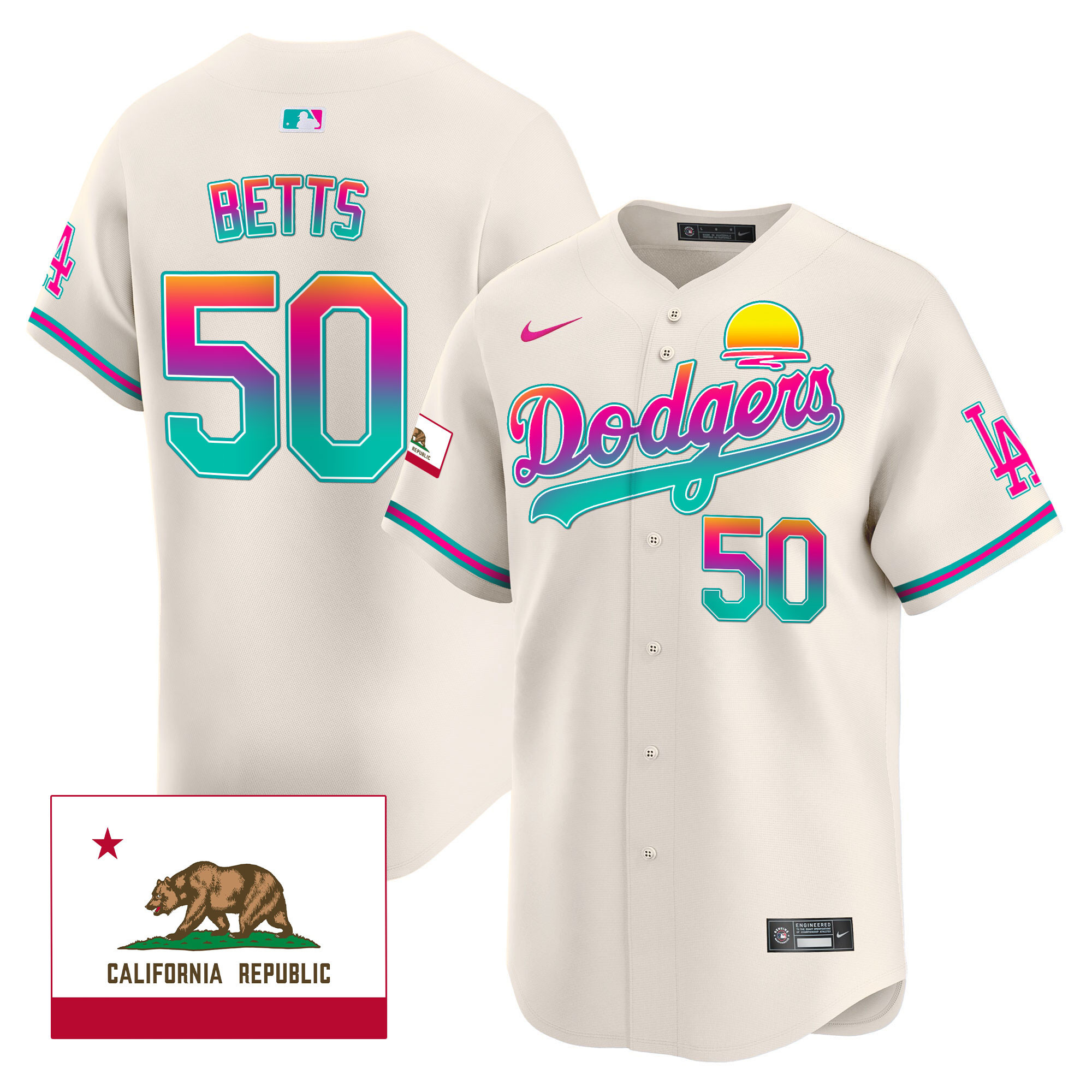 Men's Dodgers 2024 Los Angeles City Style Vapor Premier Limited Jersey - All Stitched - Image 27