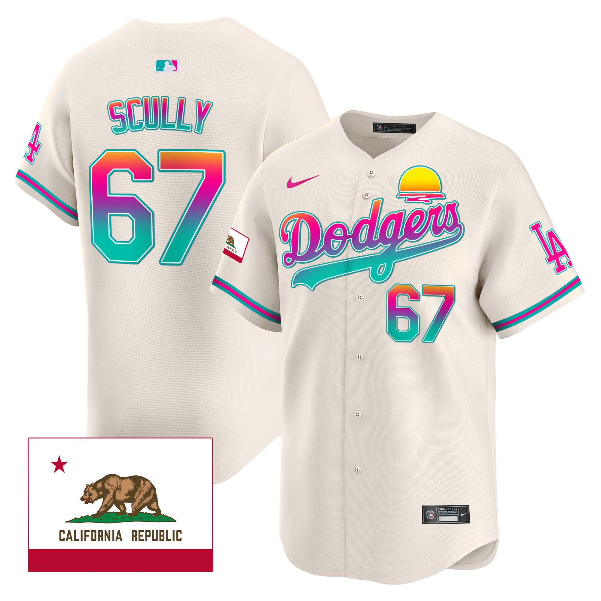 Men's Dodgers 2024 Los Angeles City Style Vapor Premier Limited Jersey - All Stitched - Image 29