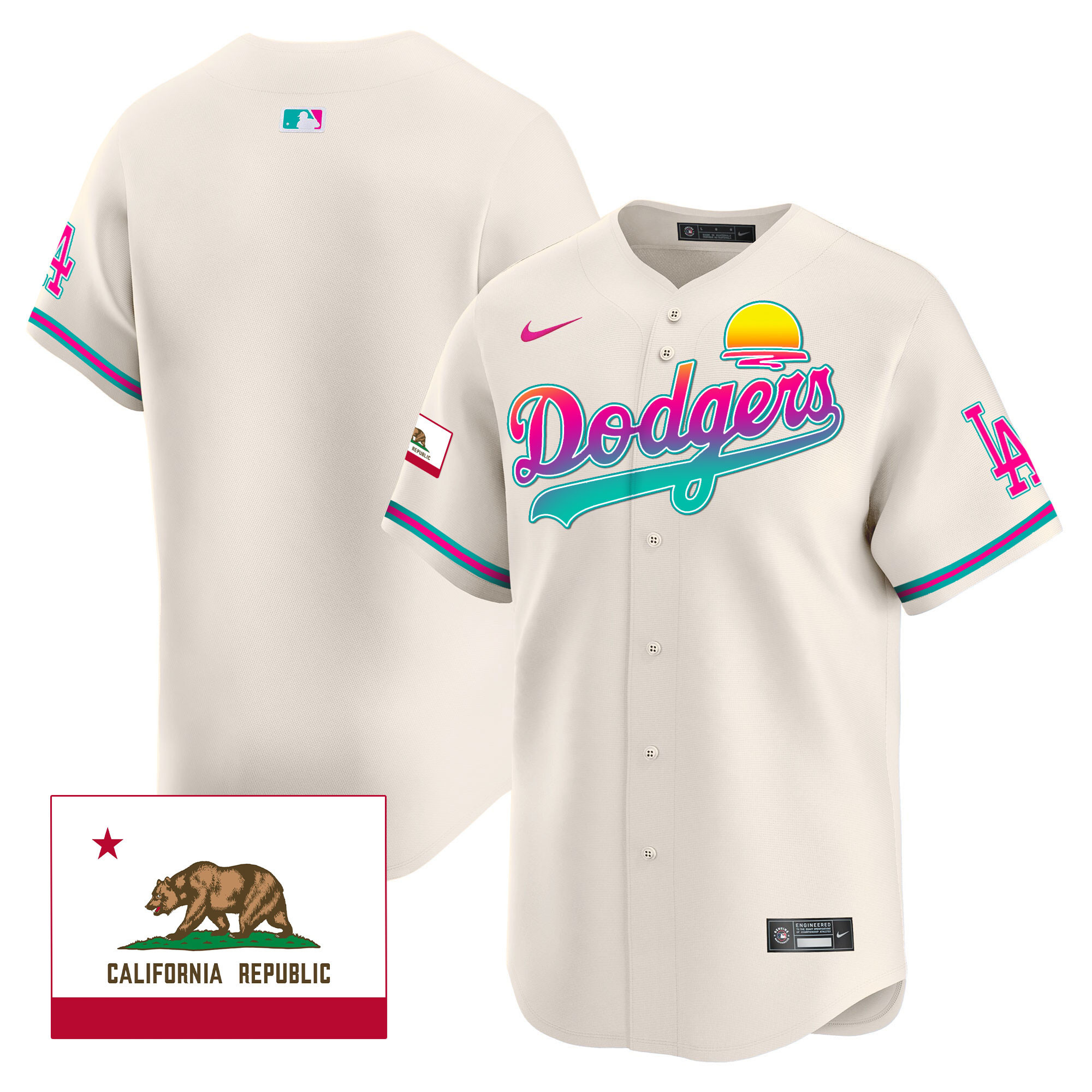 Men's Dodgers 2024 Los Angeles City Style Vapor Premier Limited Jersey - All Stitched - Image 32