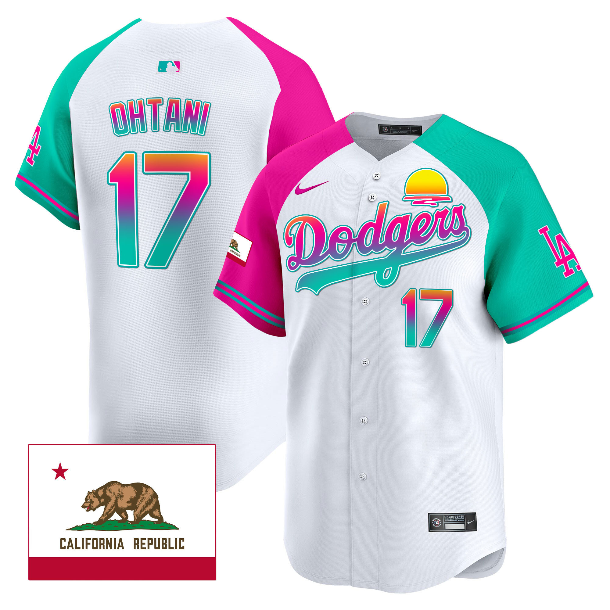 Men's Dodgers 2024 Los Angeles City Style Vapor Premier Limited Jersey - All Stitched - Image 33