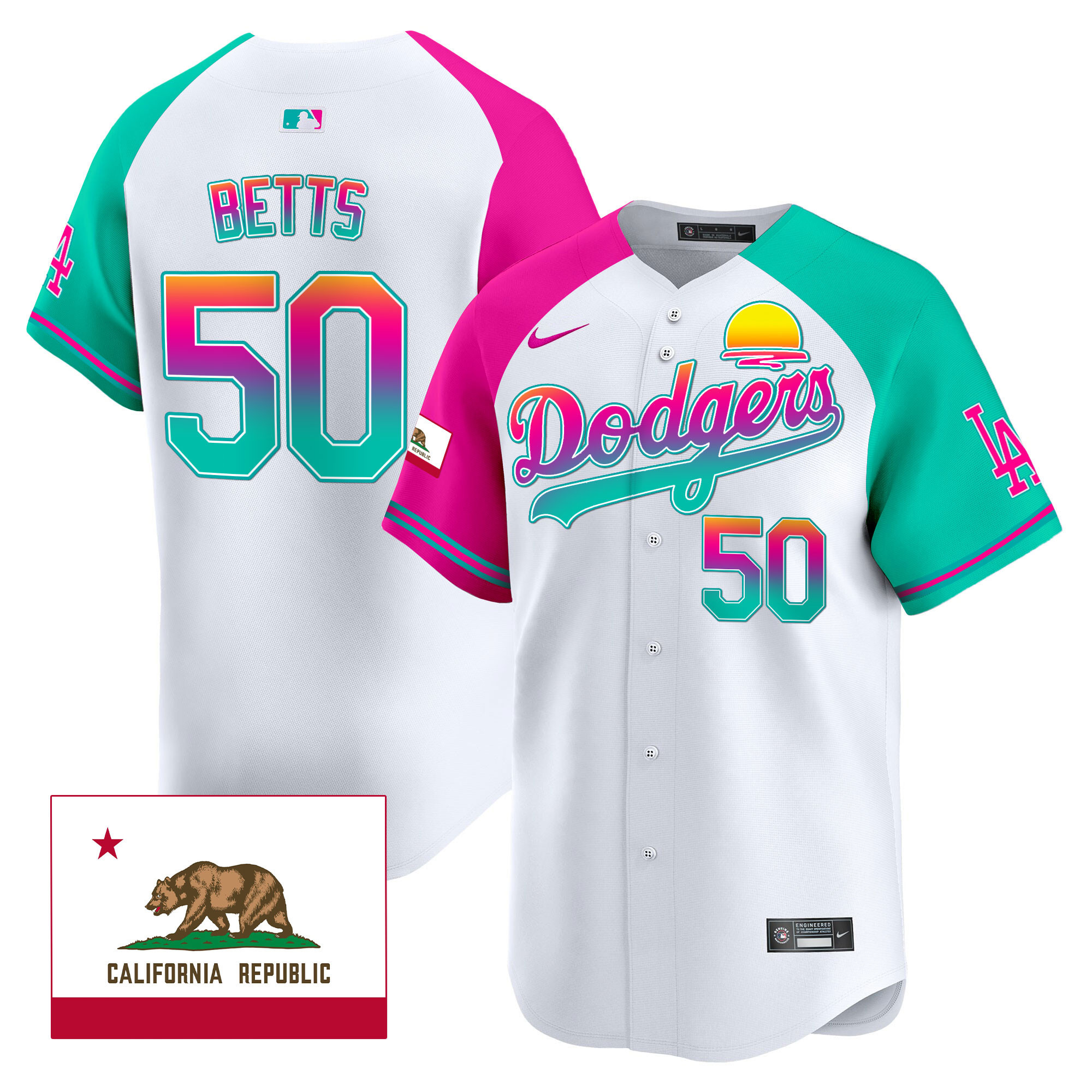 Men's Dodgers 2024 Los Angeles City Style Vapor Premier Limited Jersey - All Stitched - Image 35