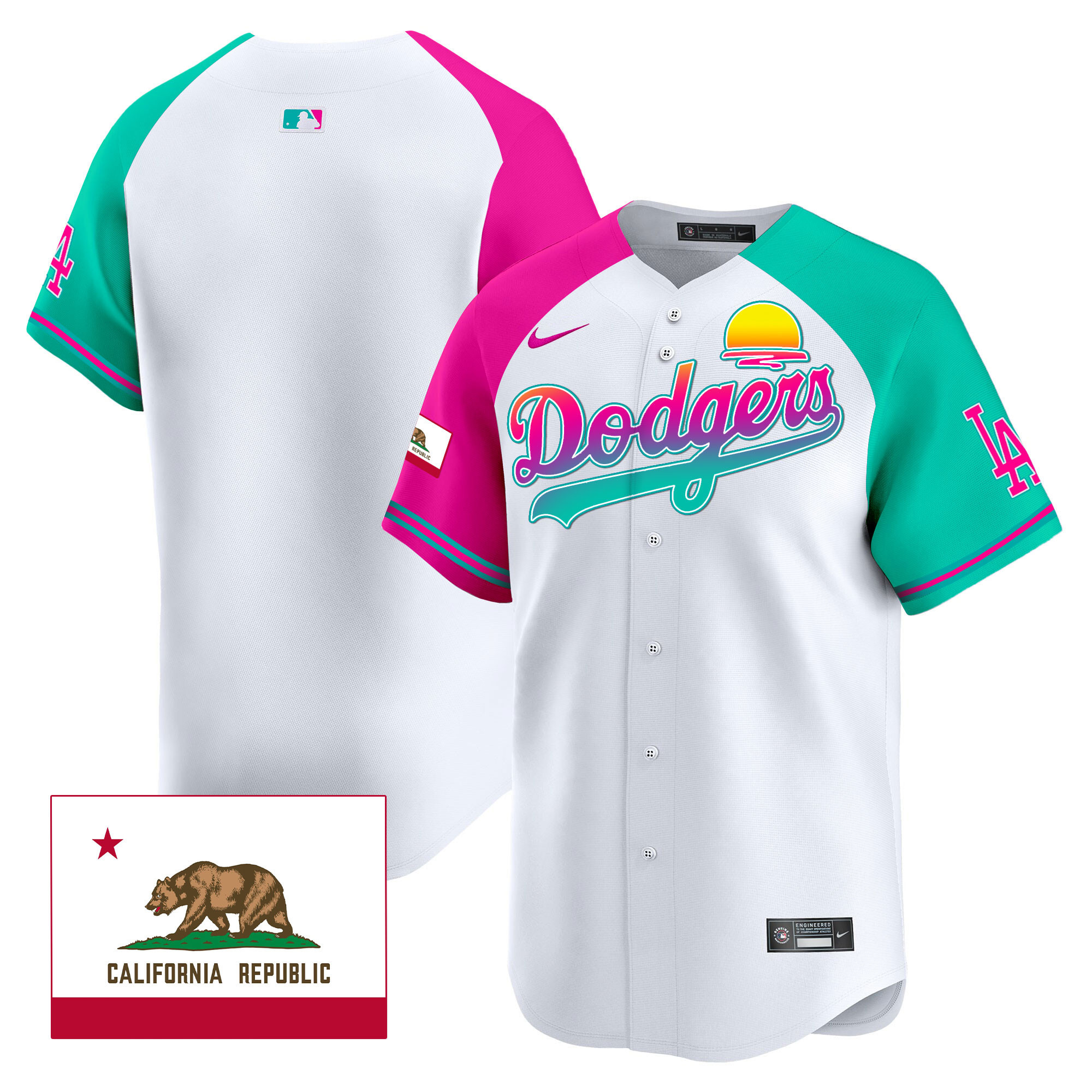 Men's Dodgers 2024 Los Angeles City Style Vapor Premier Limited Jersey - All Stitched - Image 40