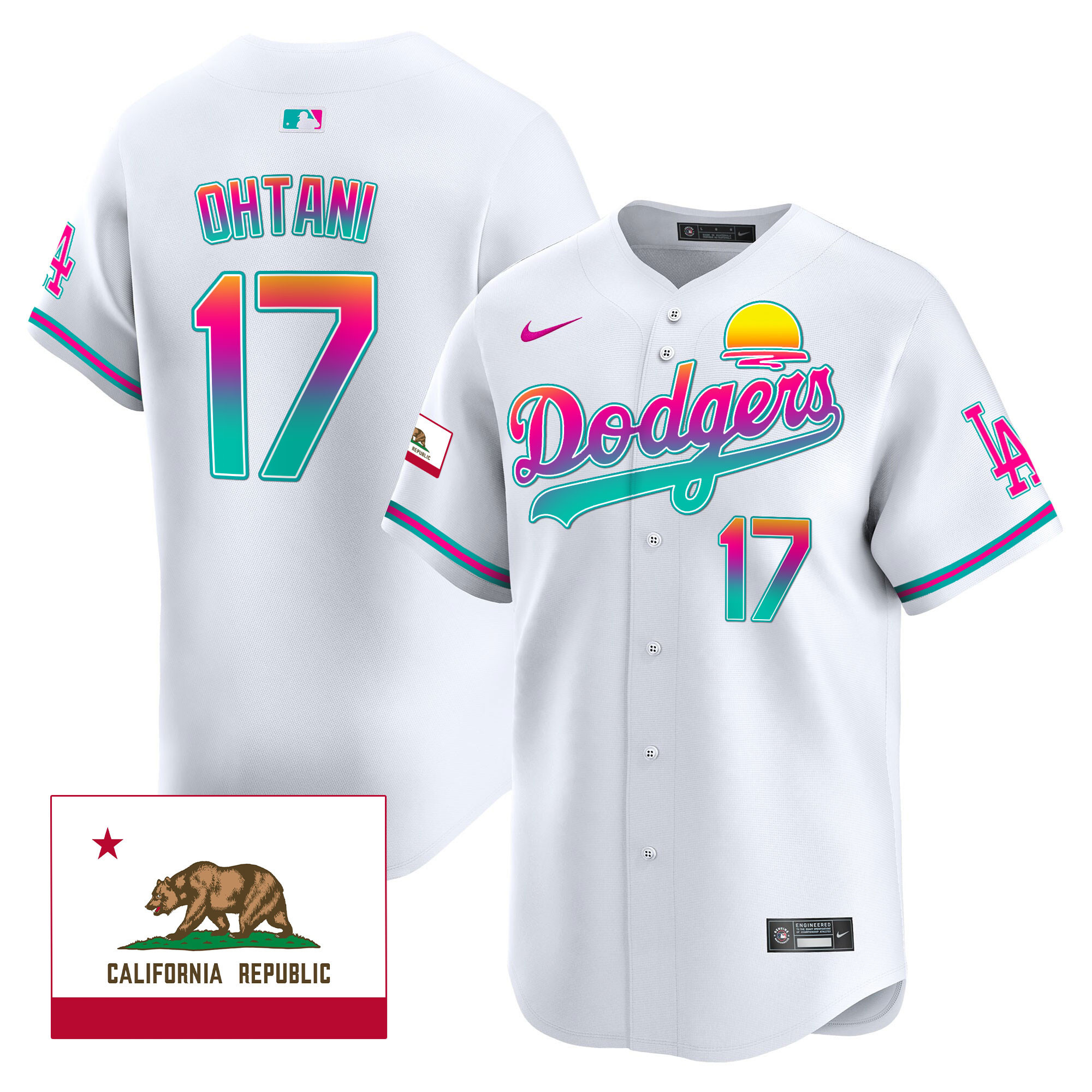 Men's Dodgers 2024 Los Angeles City Style Vapor Premier Limited Jersey - All Stitched