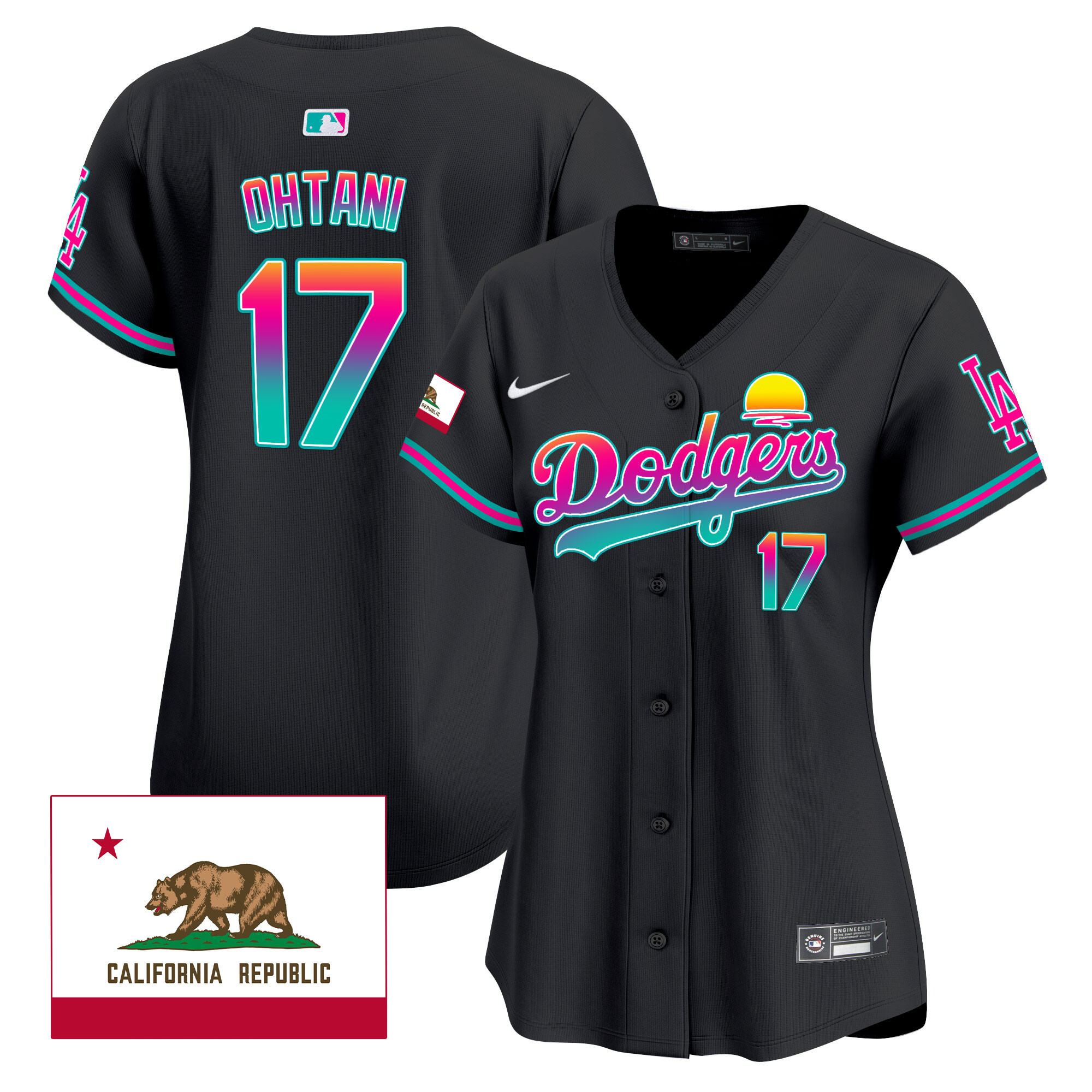Women's Dodgers 2024 Los Angeles City Style Vapor Premier Limited Jersey - All Stitched - Image 9