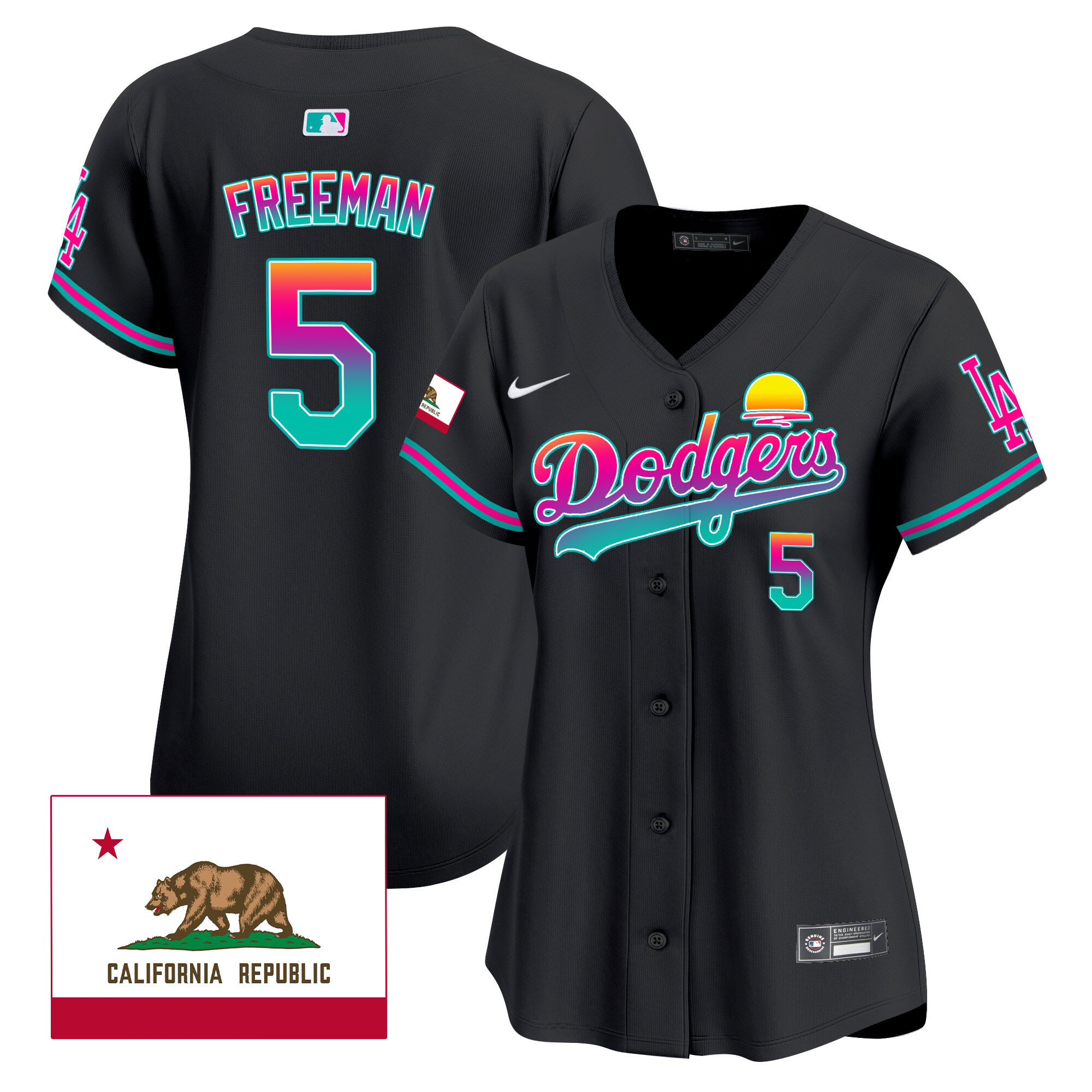 Women's Dodgers 2024 Los Angeles City Style Vapor Premier Limited Jersey - All Stitched - Image 10