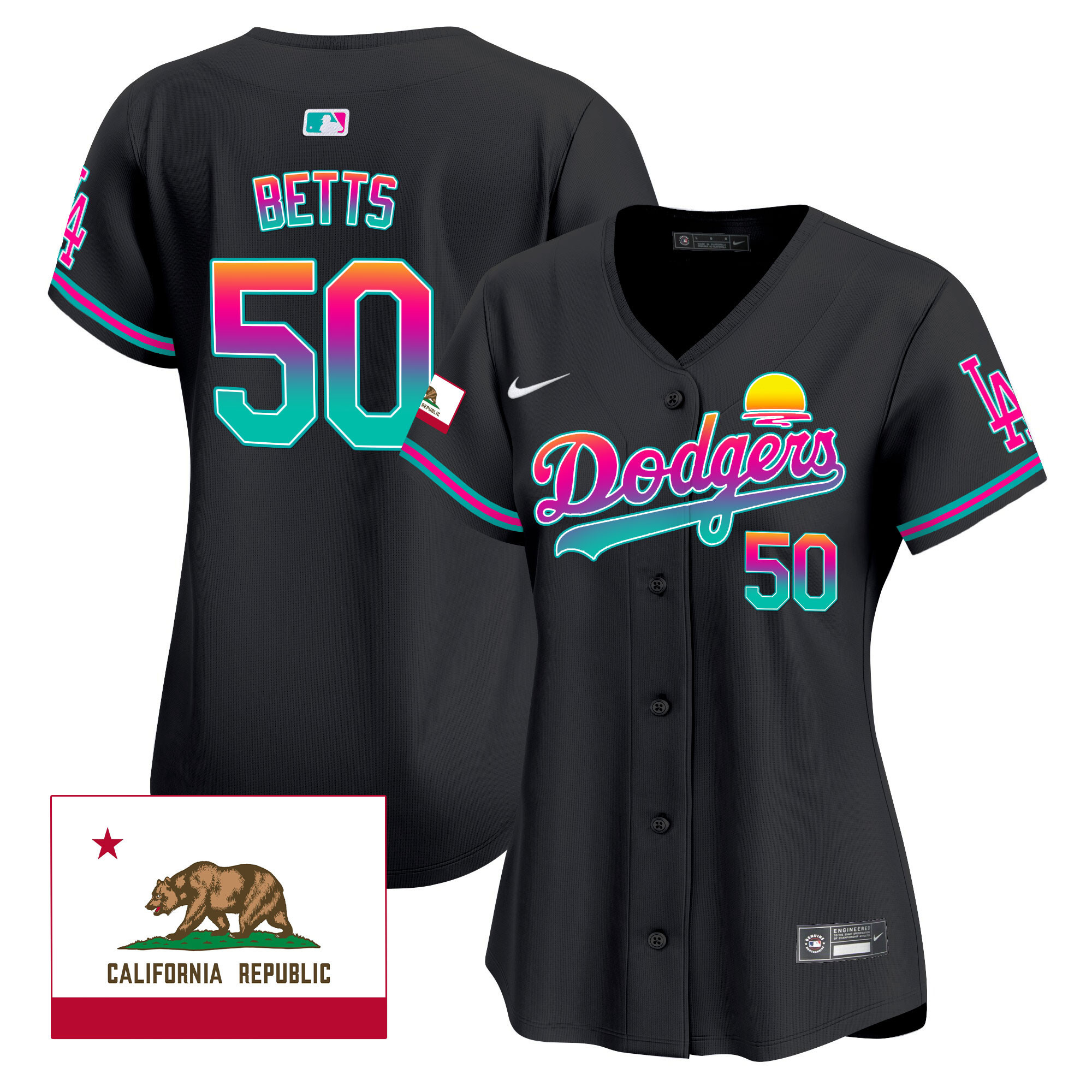 Women's Dodgers 2024 Los Angeles City Style Vapor Premier Limited Jersey - All Stitched - Image 11