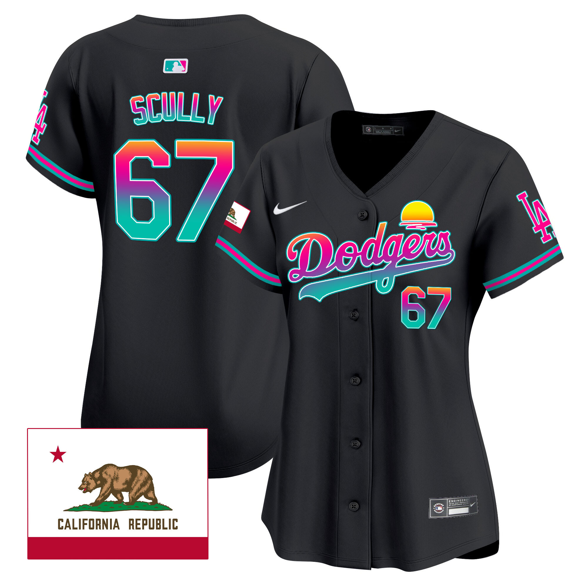 Women's Dodgers 2024 Los Angeles City Style Vapor Premier Limited Jersey - All Stitched - Image 13