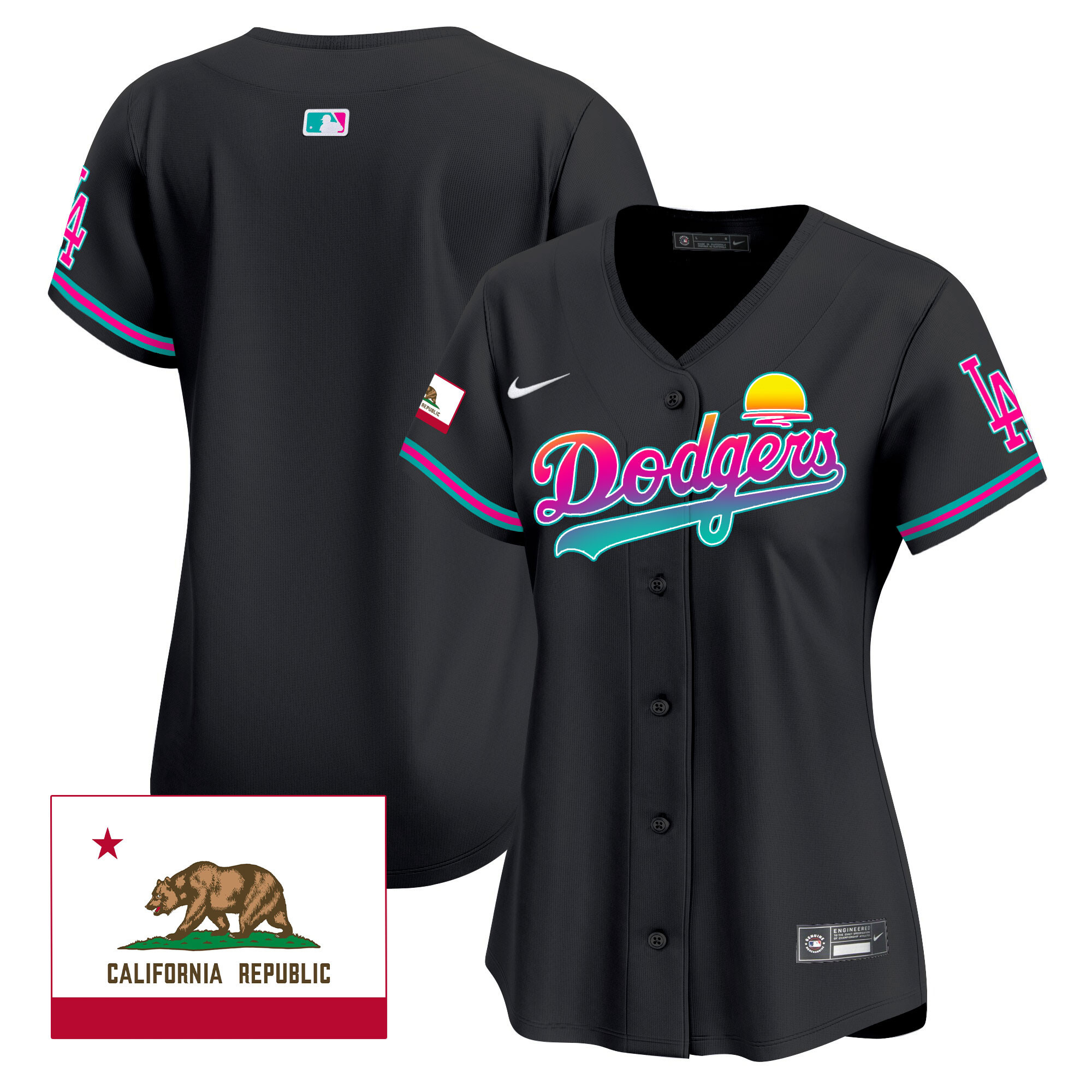 Women's Dodgers 2024 Los Angeles City Style Vapor Premier Limited Jersey - All Stitched - Image 16